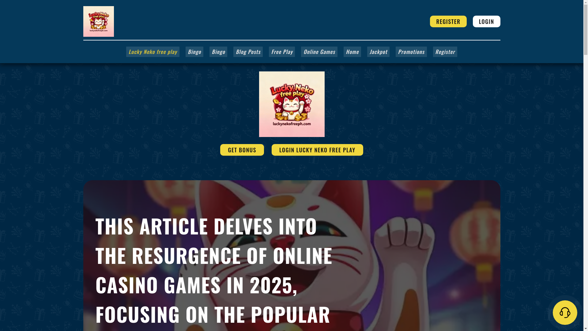 website screenshot of https://luckynekofreeph.com/