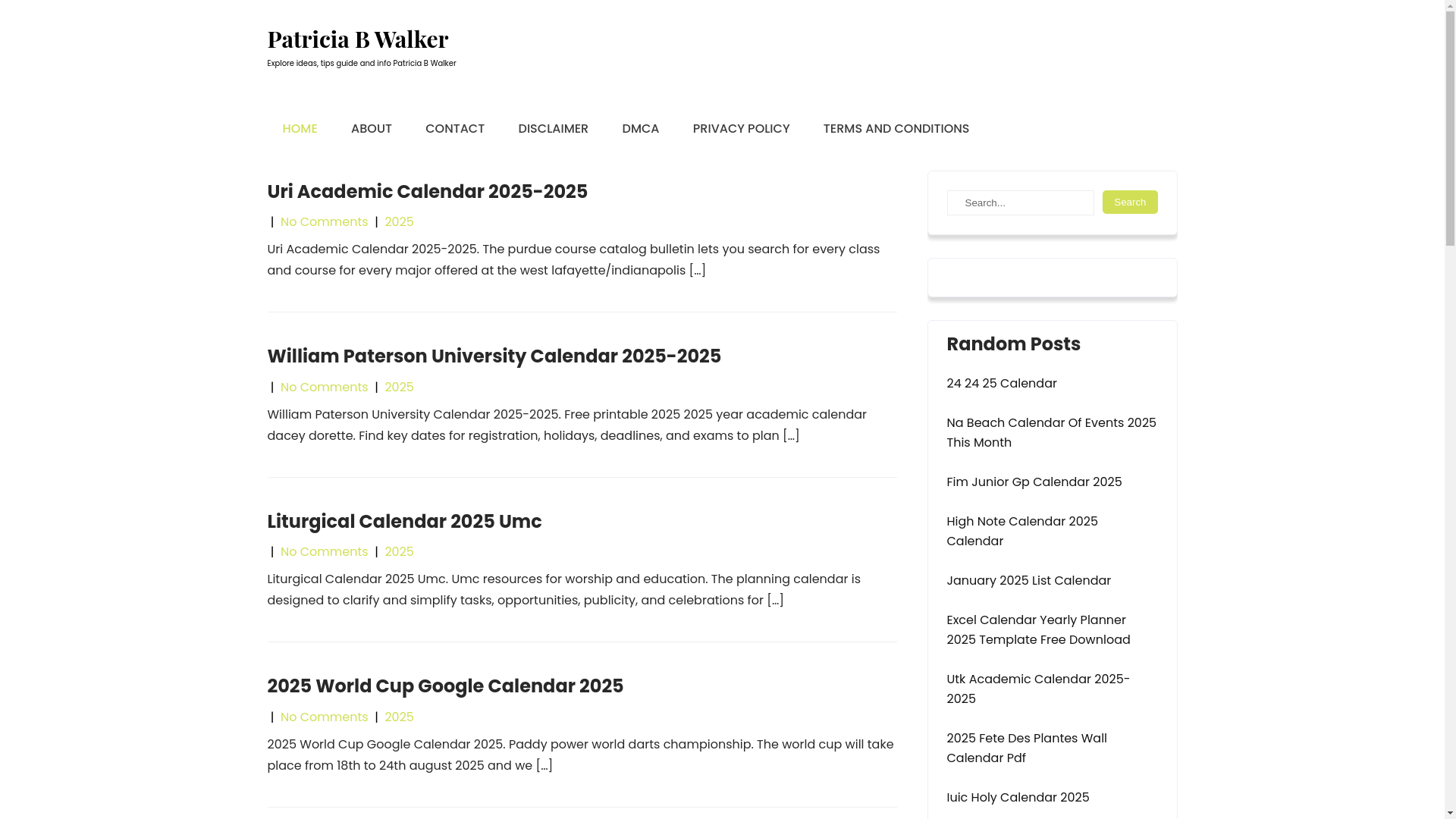 website screenshot of https://patriciabwalkerd.pages.dev/
