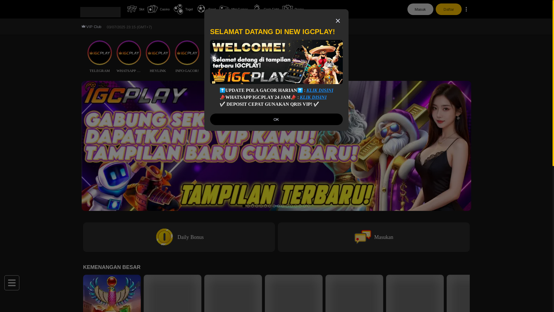 website screenshot of https://igcplaysite.com/