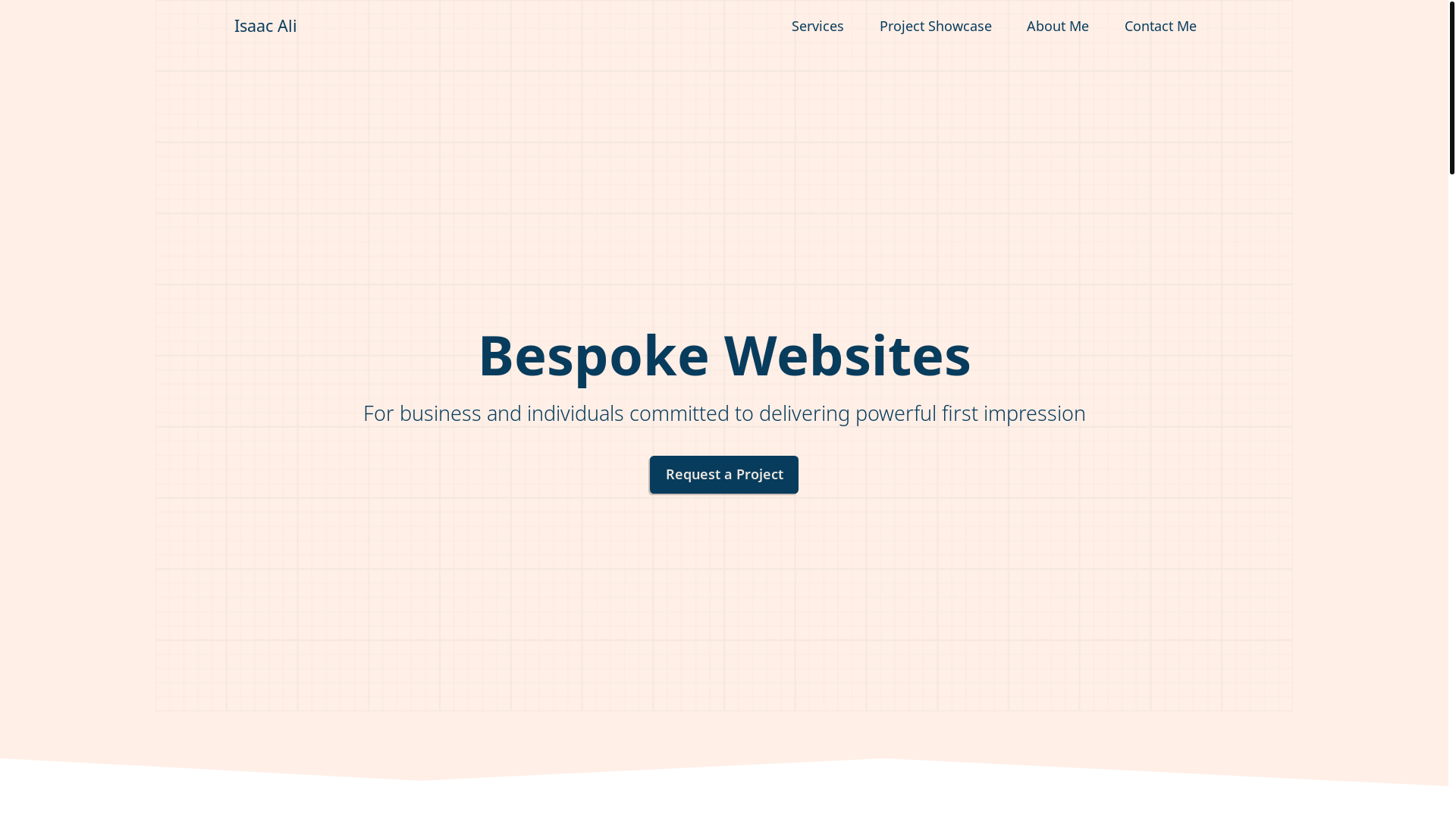 website screenshot of https://isaacali.pages.dev/
