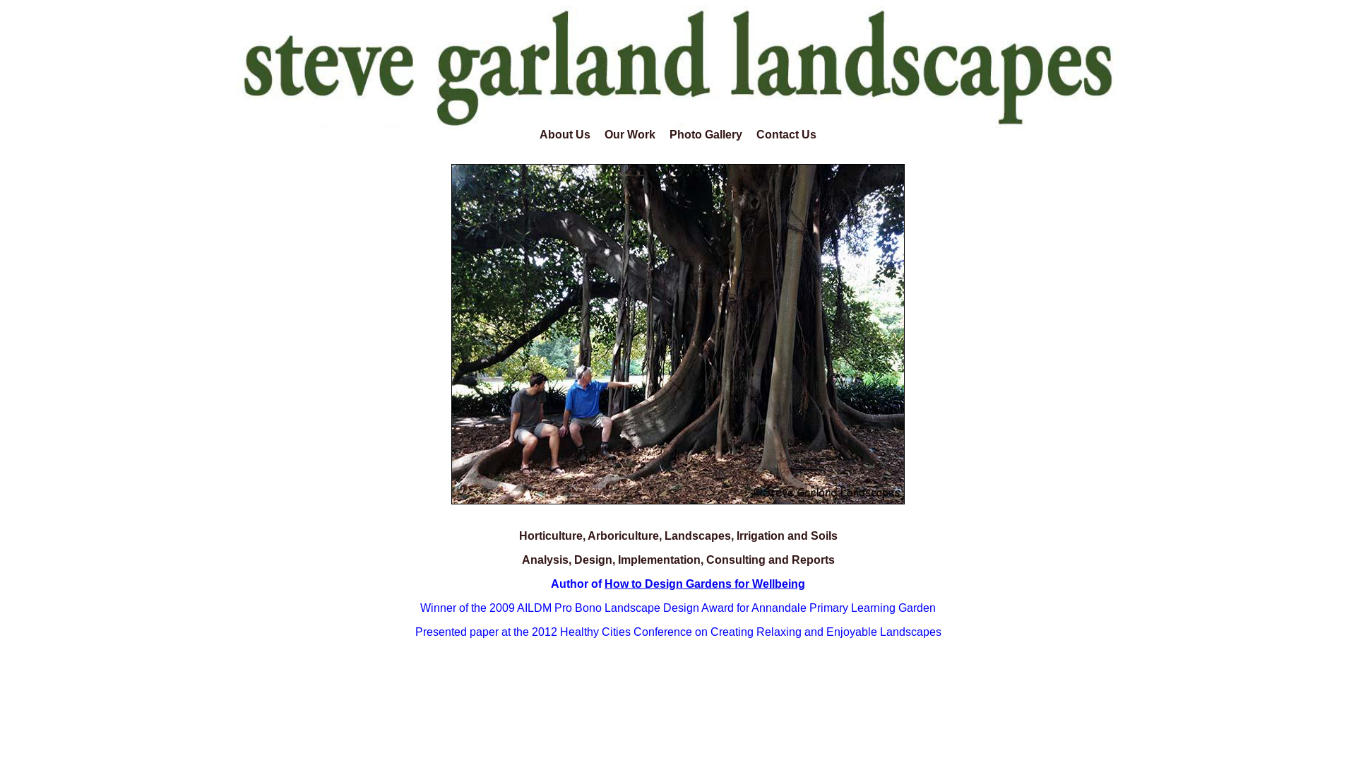 website screenshot of https://stevegarlandlandscapes.pages.dev/