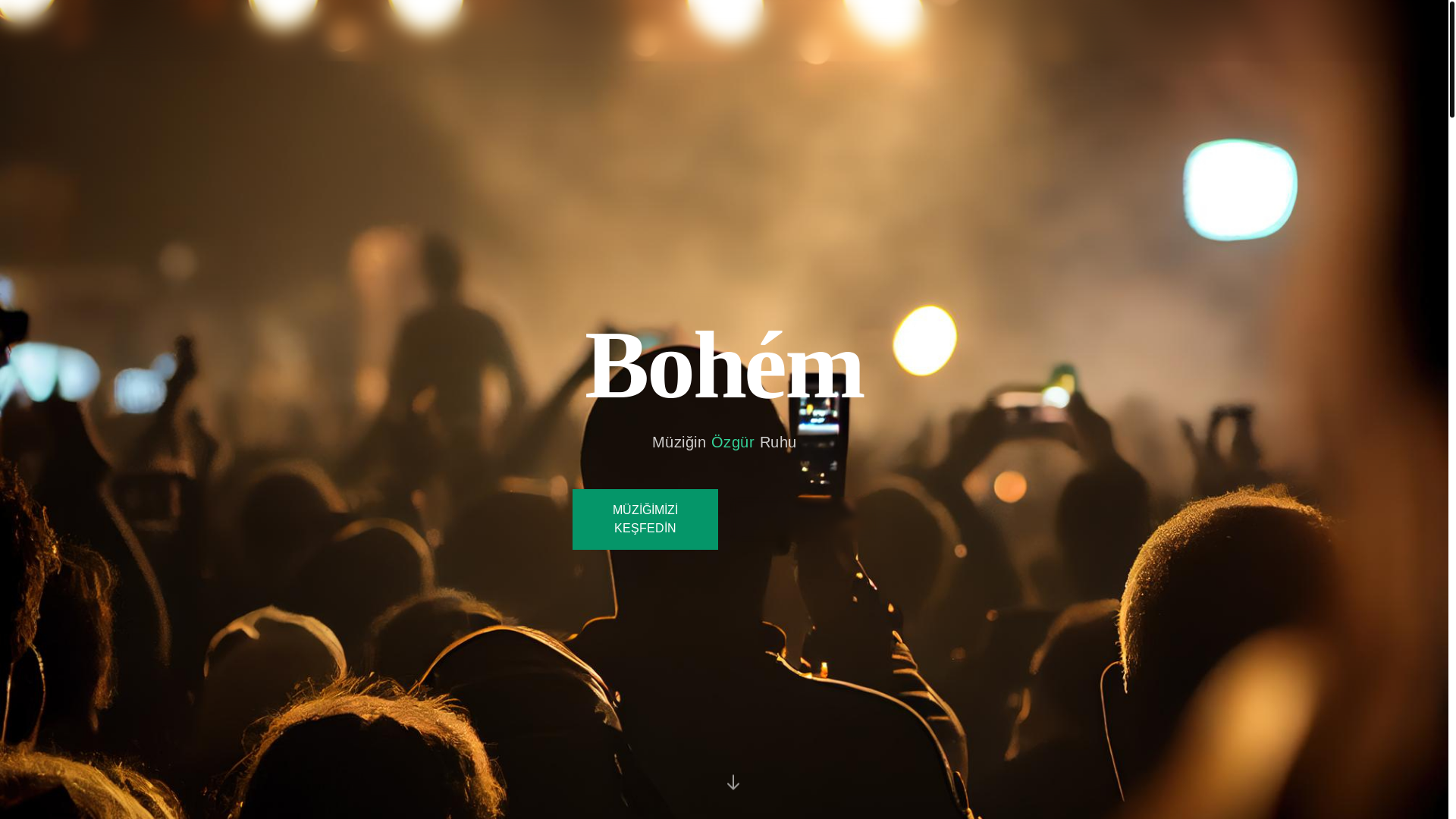 website screenshot of https://bohem.live/