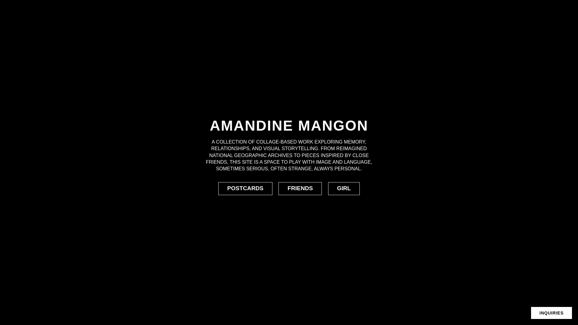 website screenshot of https://amandine.pages.dev/