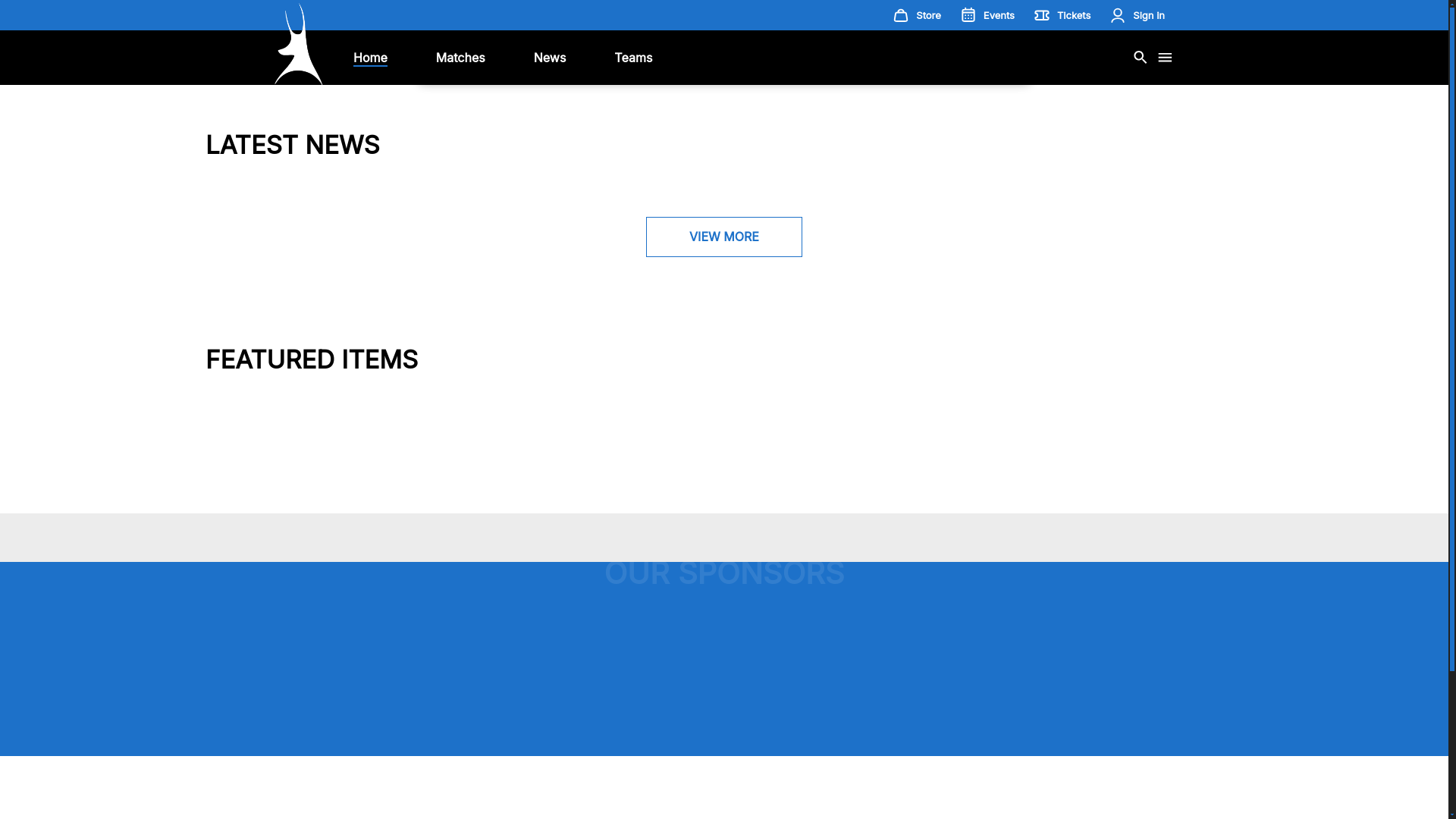 website screenshot of https://touchline-template.pages.dev/