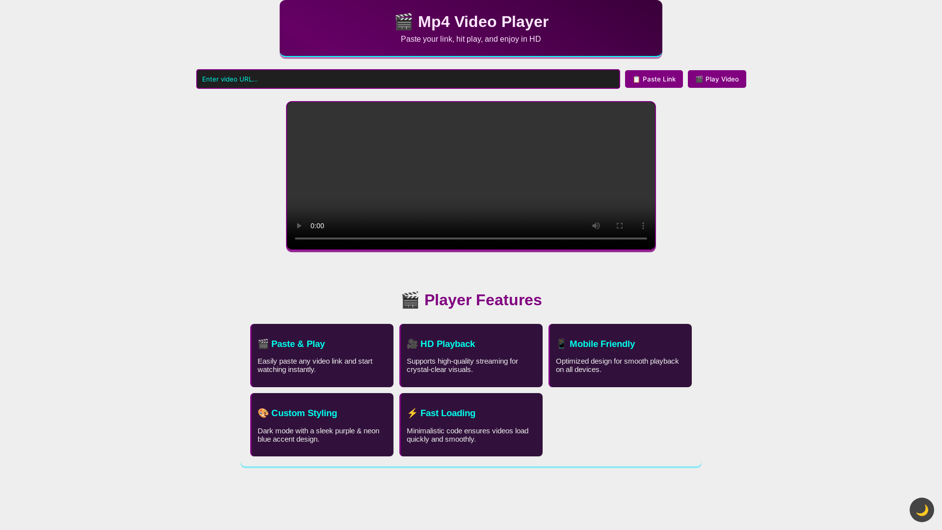 website screenshot of https://mp4-video-players.pages.dev/