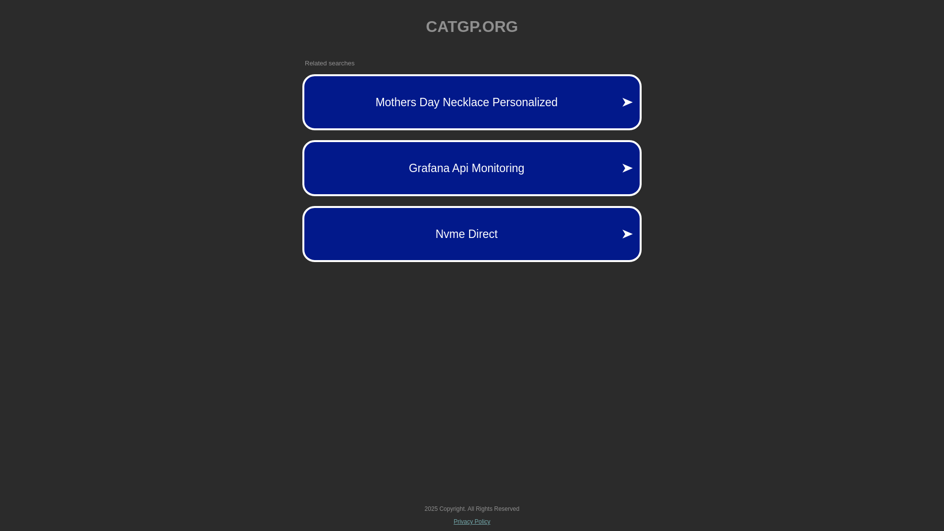 website screenshot of https://catgp.org/