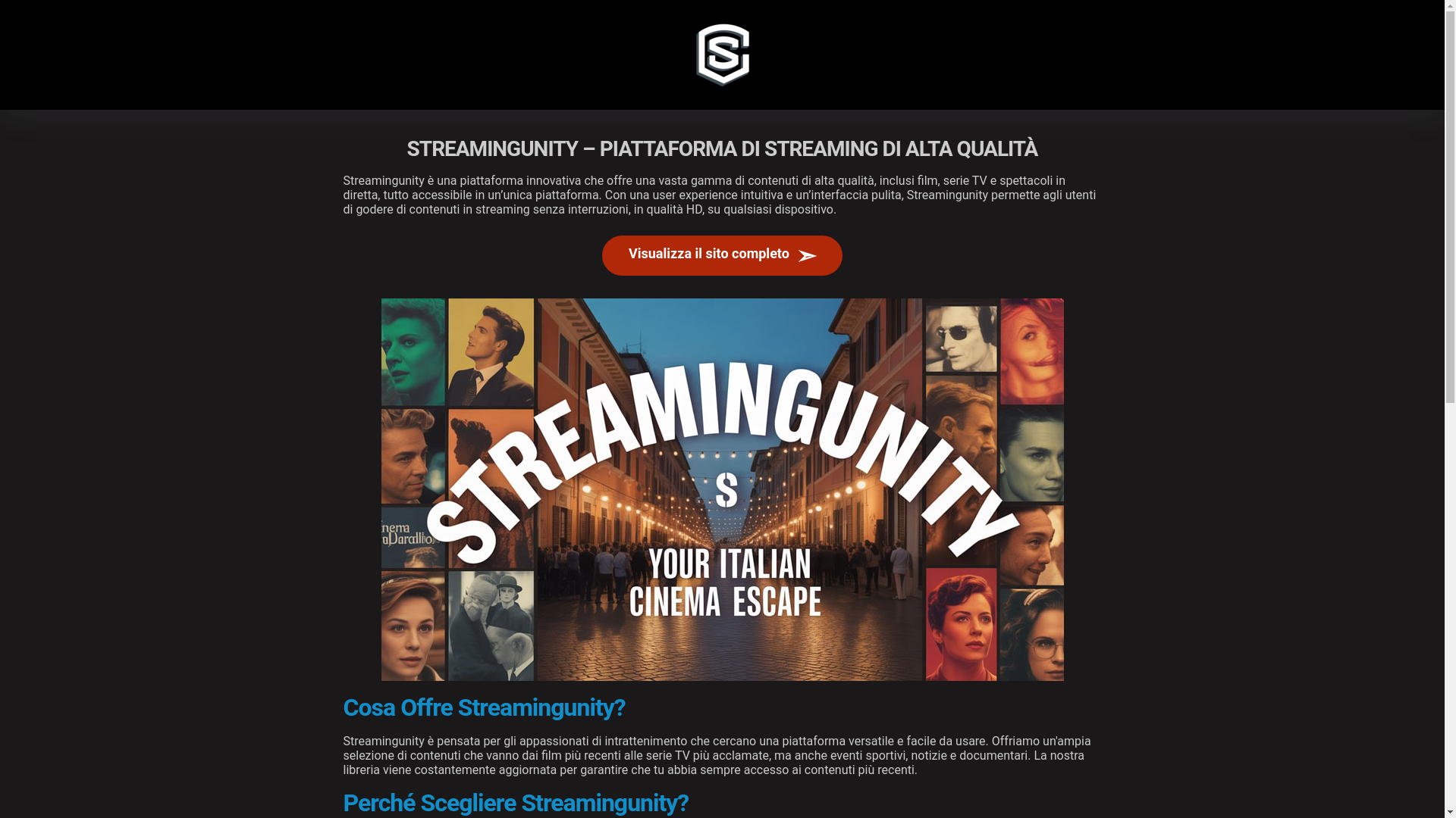 website screenshot of https://streamingunity.mom/