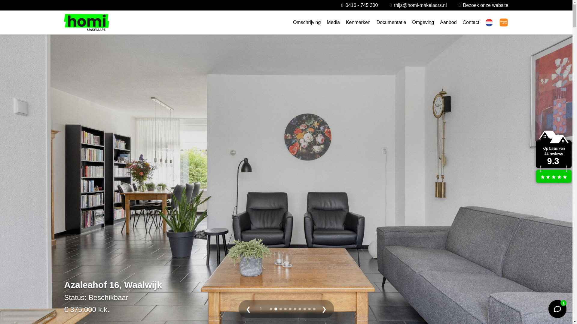 website screenshot of https://azaleahof16.nl/