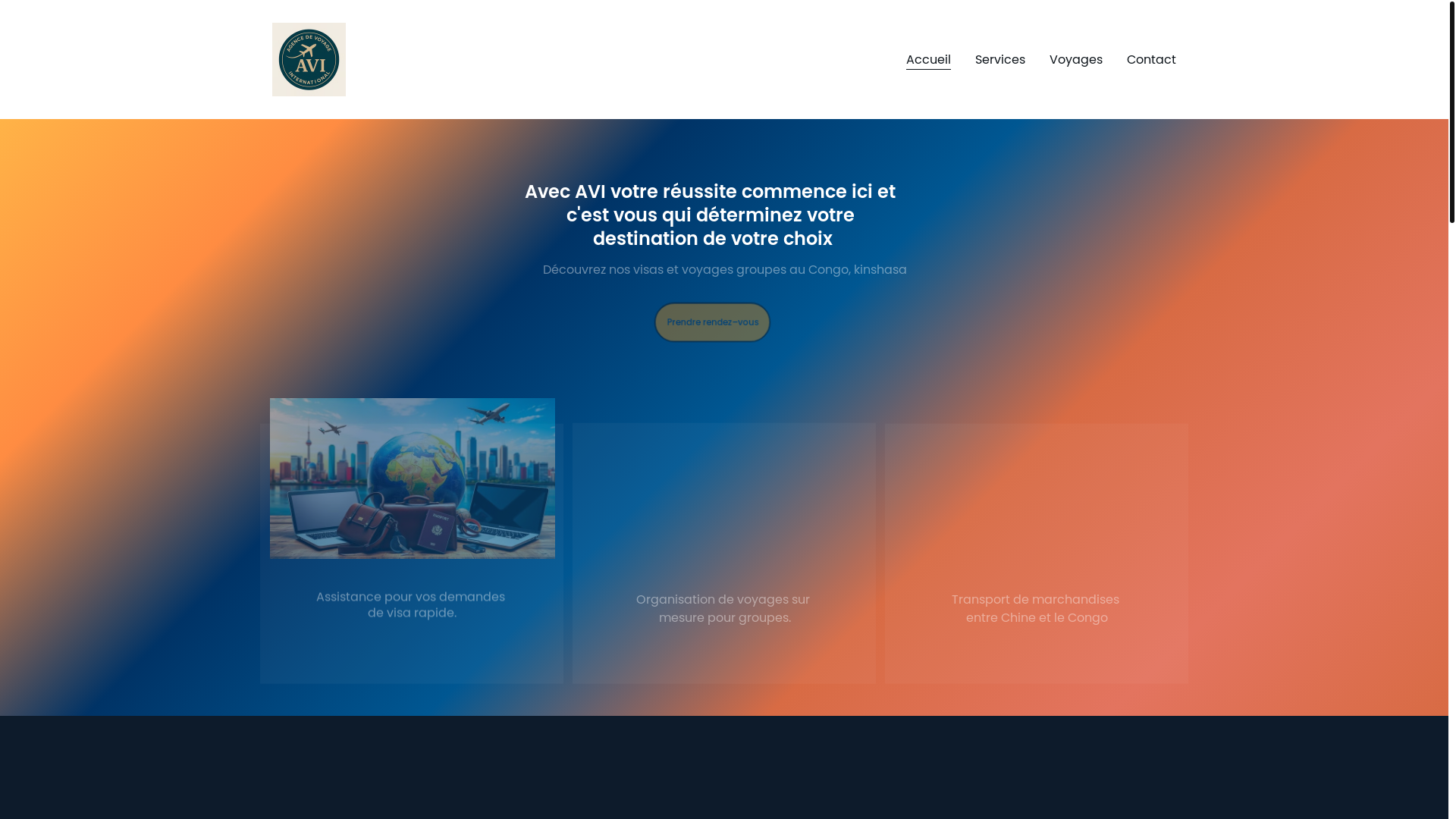 website screenshot of https://agencedevoyage.site/