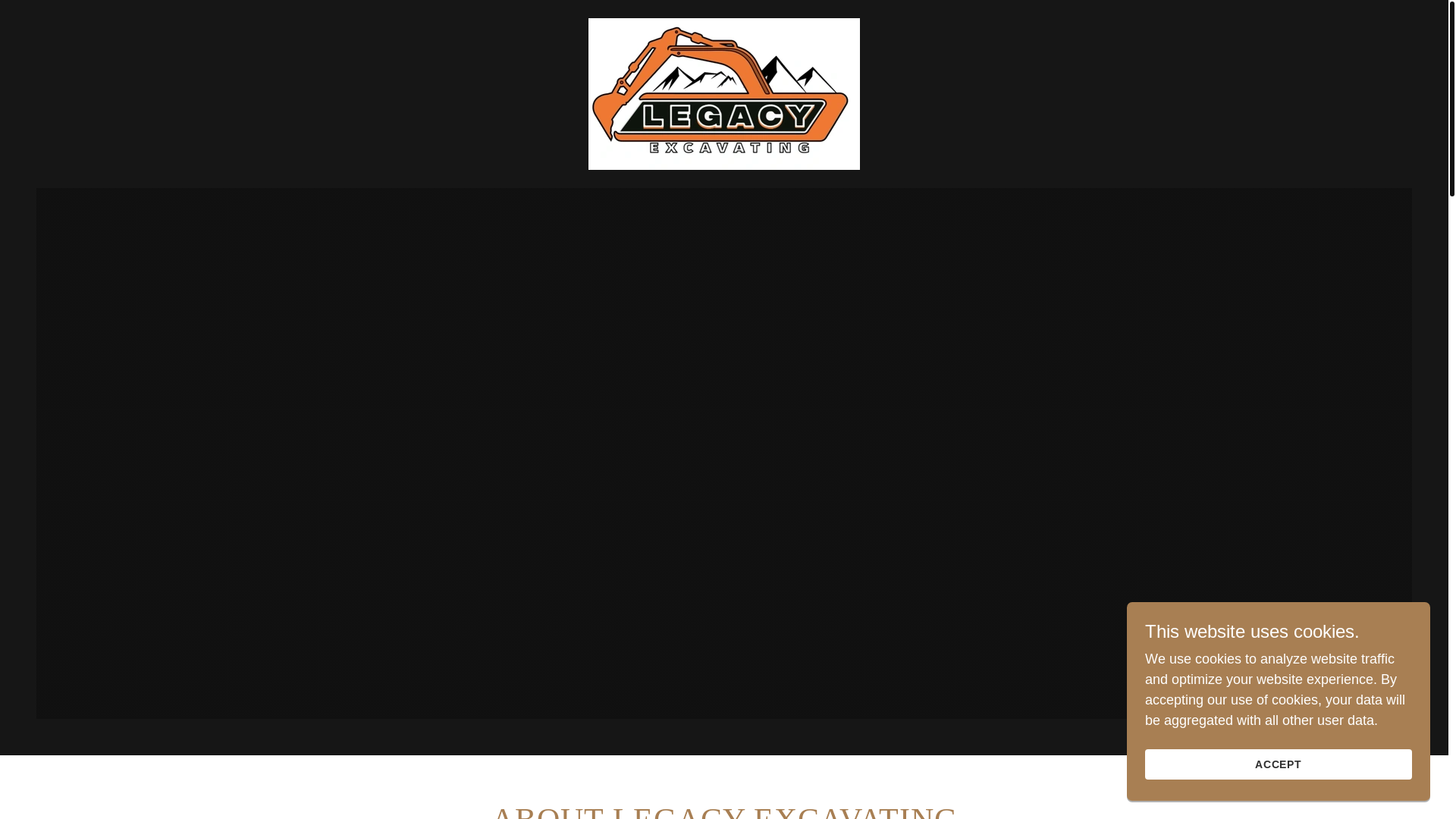 website screenshot of https://legacyexcavate.net/