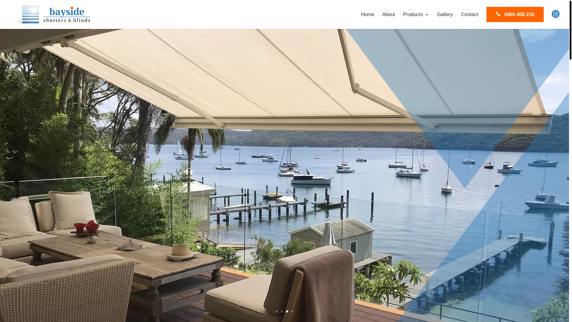 website screenshot of https://shuttersandblinds.au/