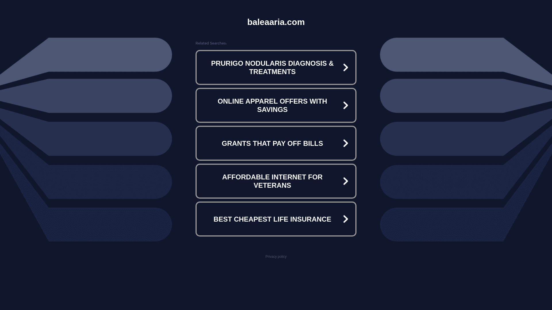 website screenshot of https://baleaaria.com/