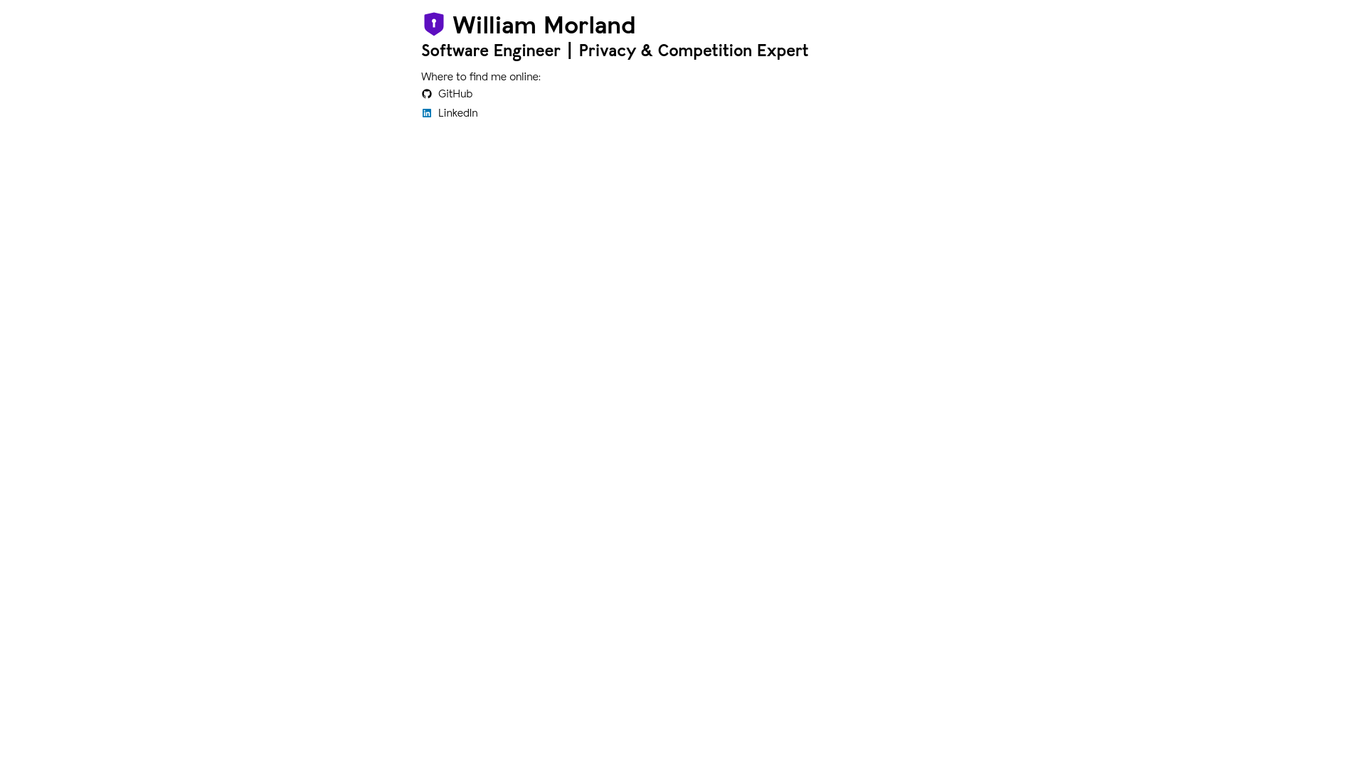 website screenshot of https://williammorland.com/