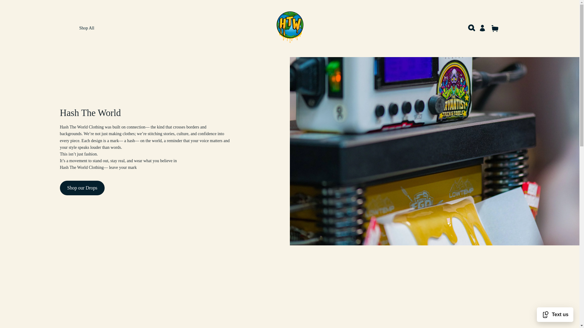website screenshot of https://hashtheworld.com/