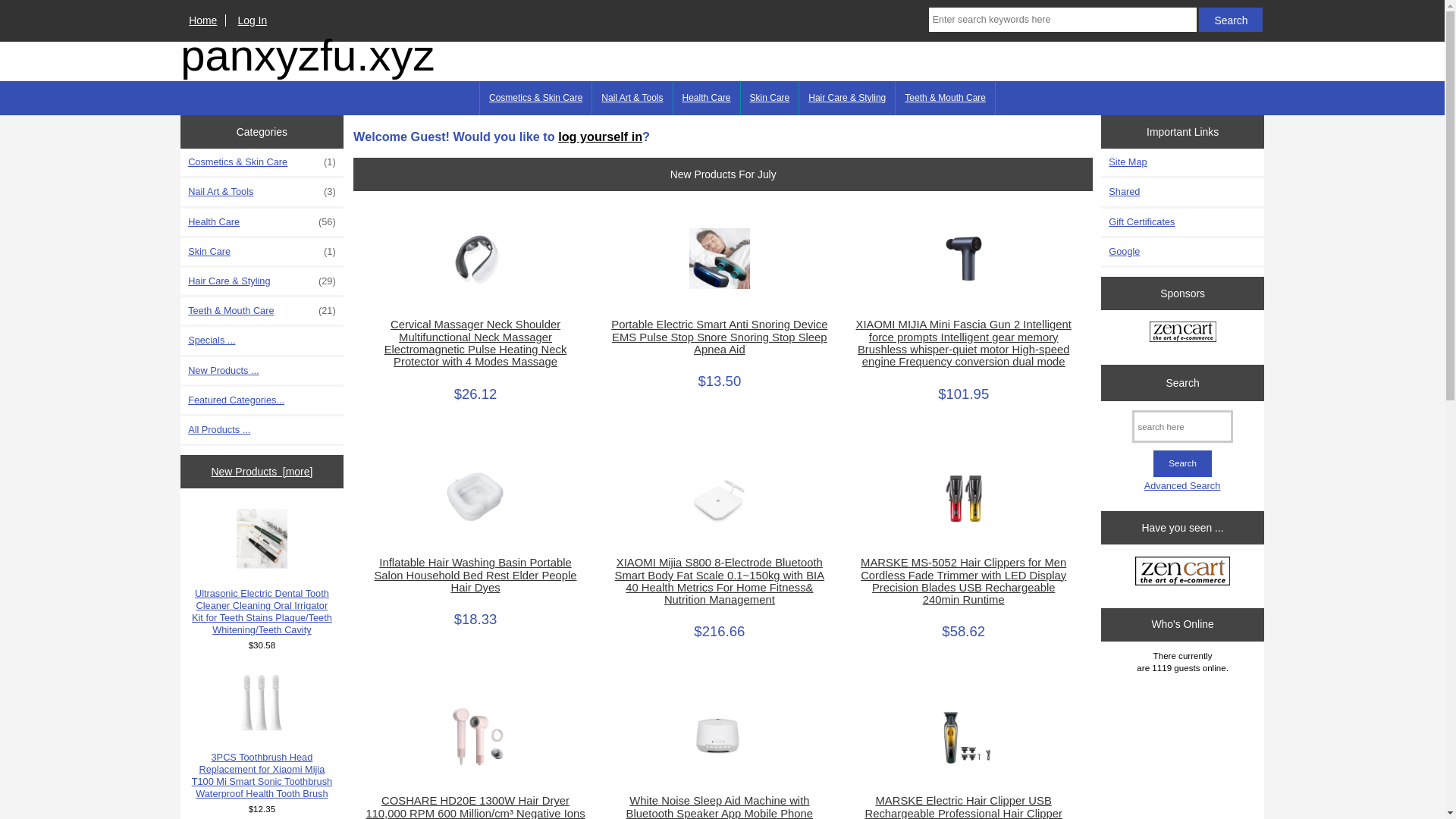 website screenshot of https://panxyzfu.xyz/