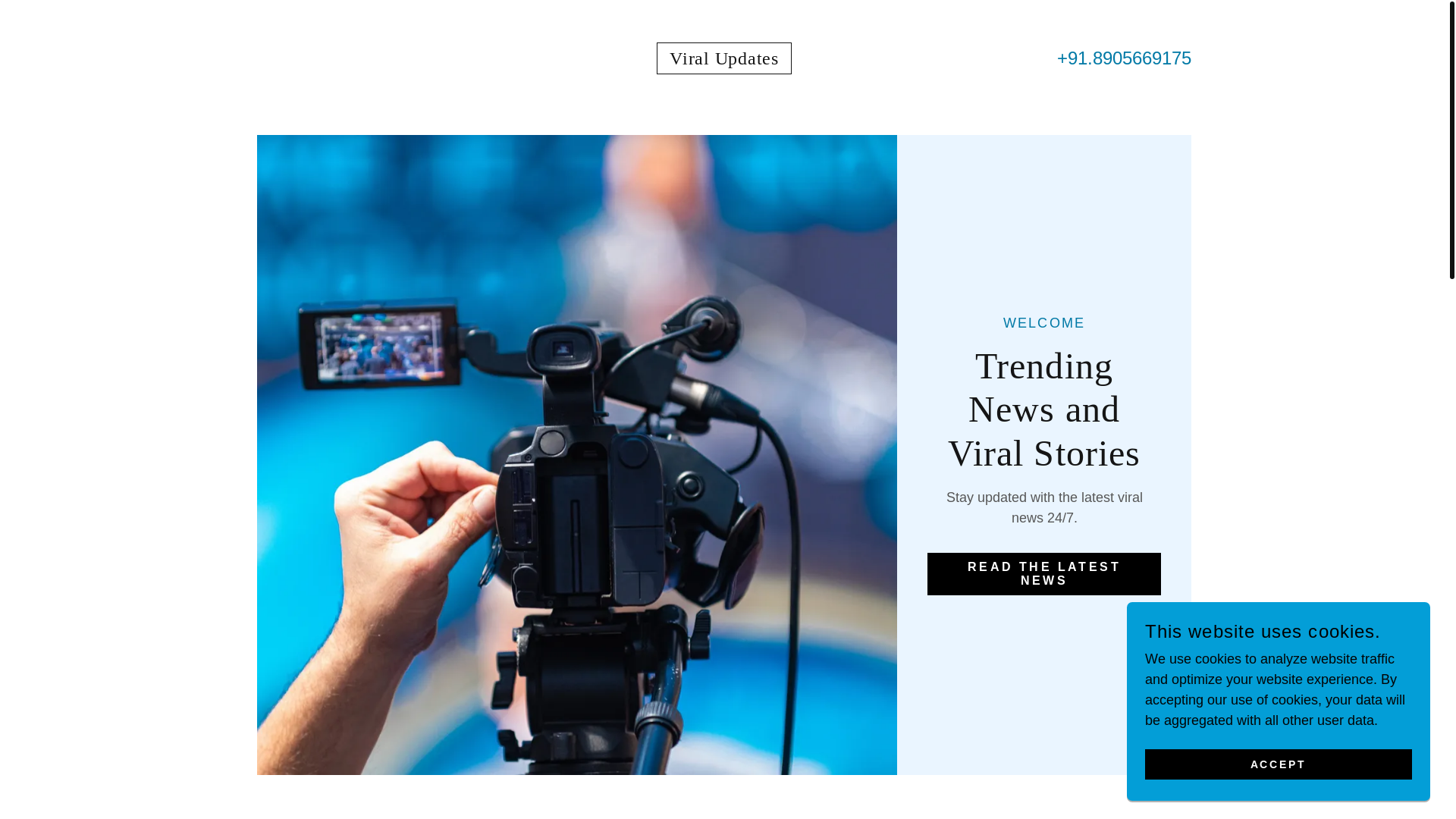 website screenshot of https://viralsamachar.xyz/