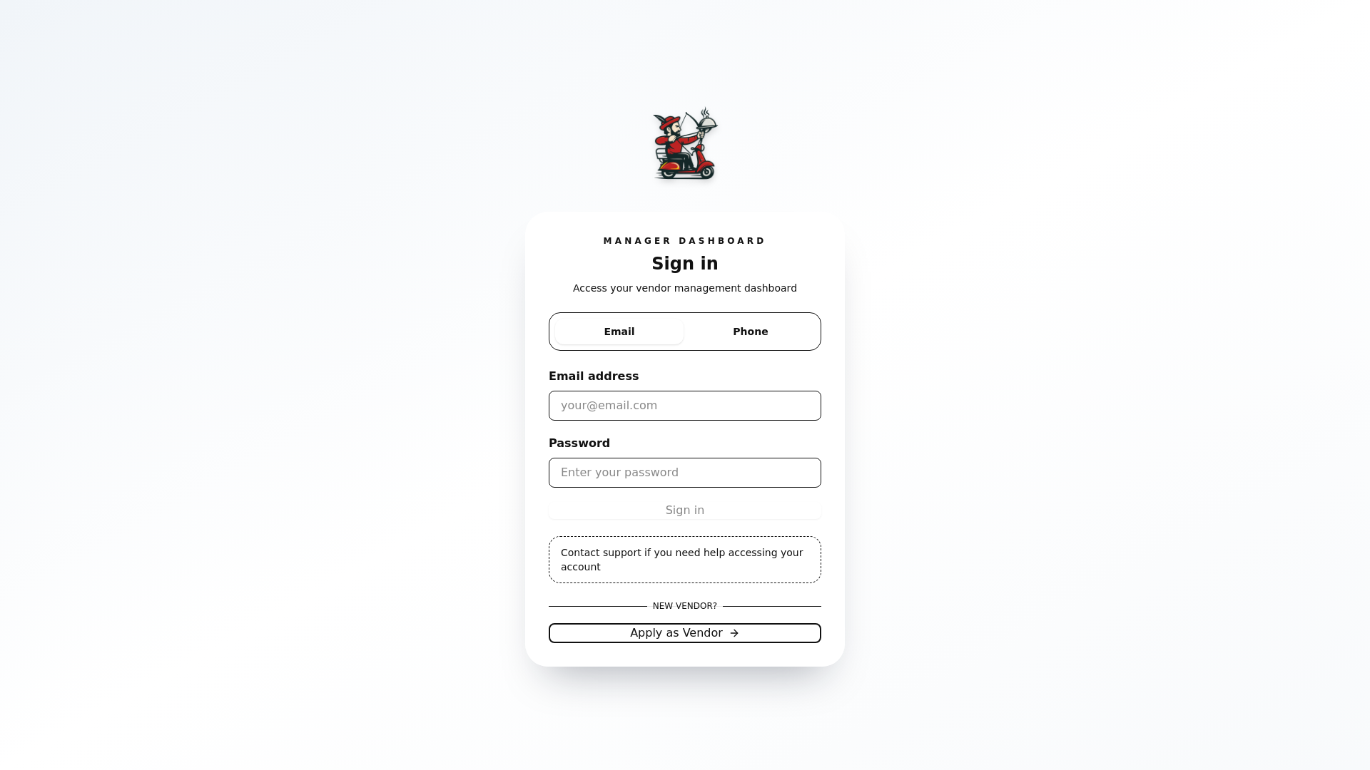 website screenshot of https://tellivery-manager-web-5nk.pages.dev/