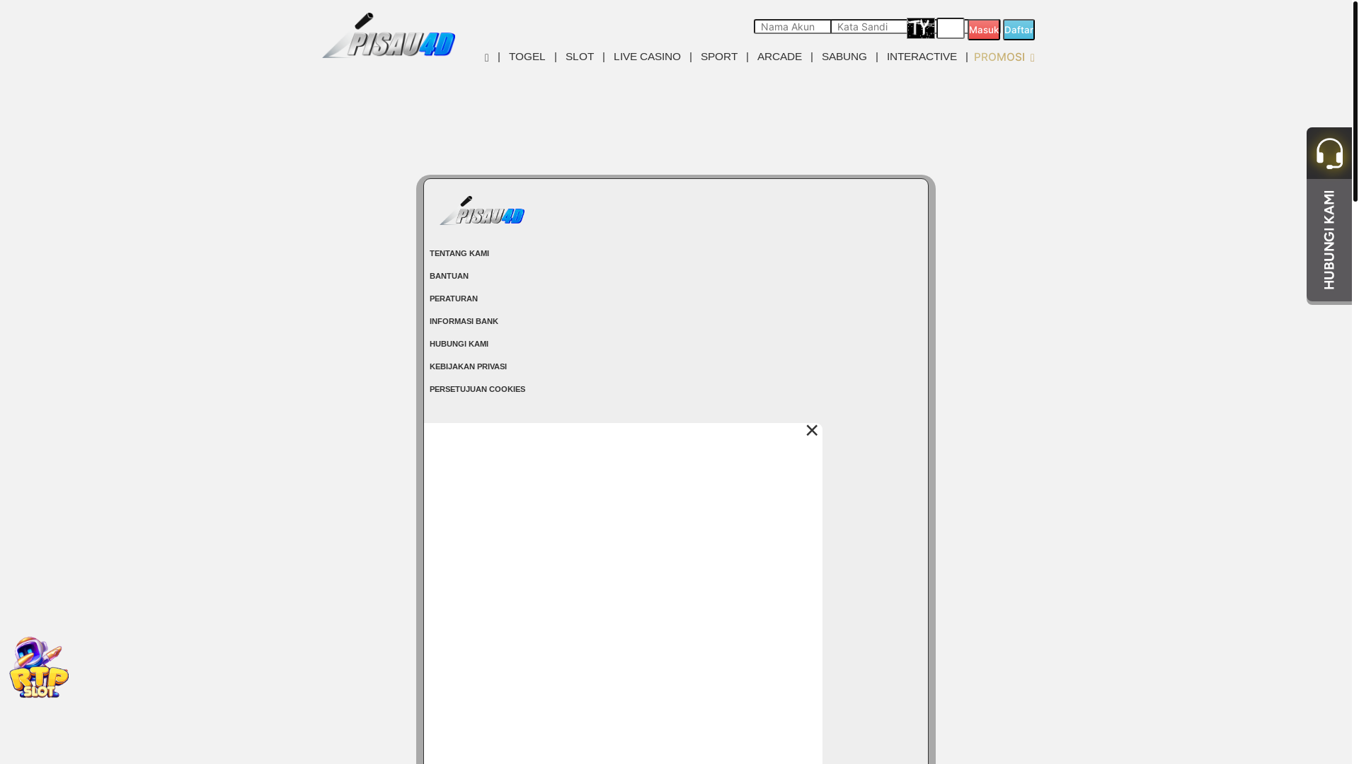 website screenshot of https://pisausehat.vip/