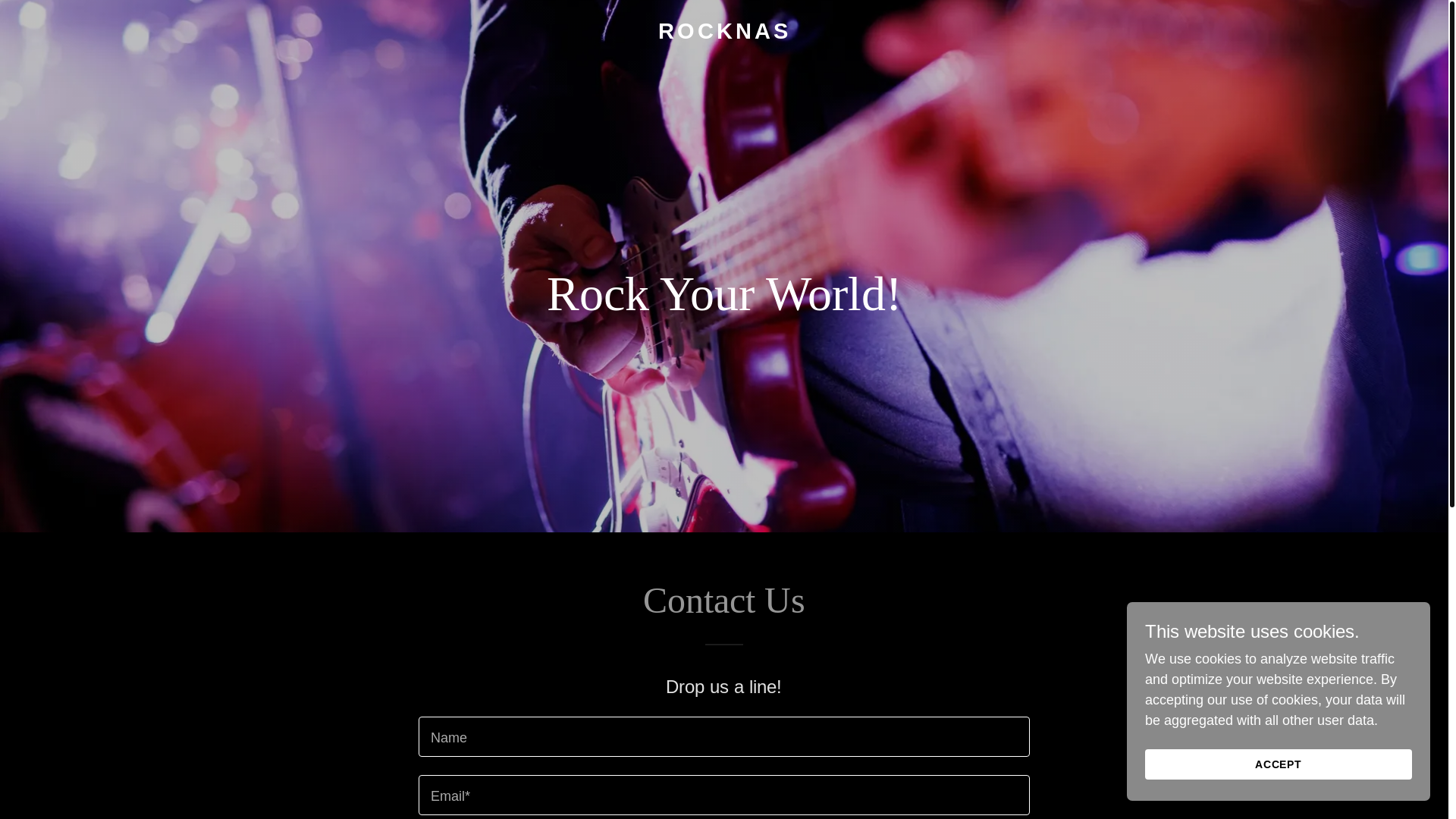 website screenshot of https://rocknas.net/
