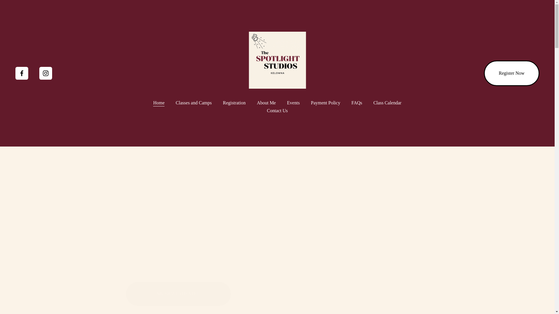 website screenshot of https://thespotlightstudios.ca/