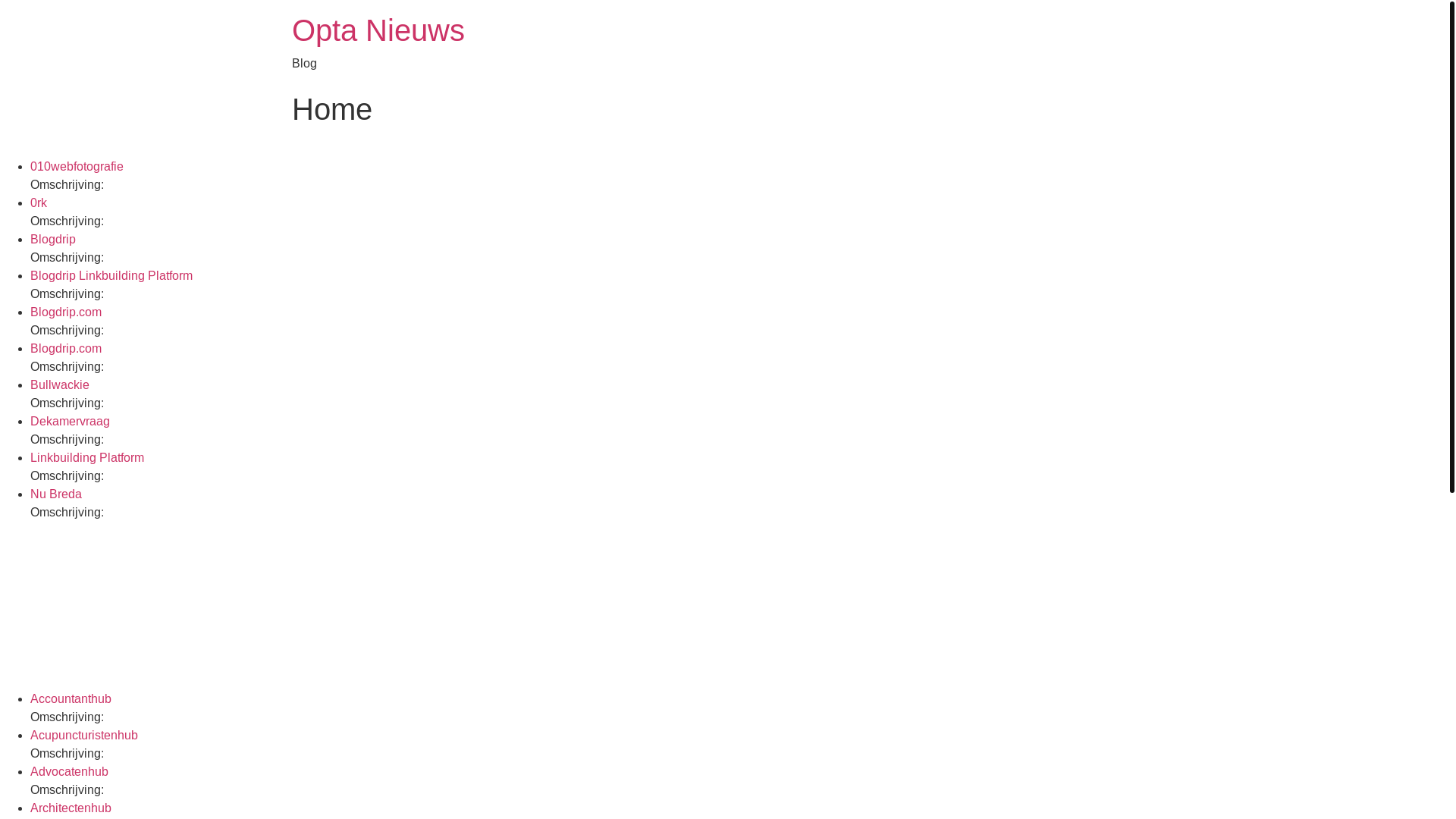 website screenshot of https://optanieuws.nl/