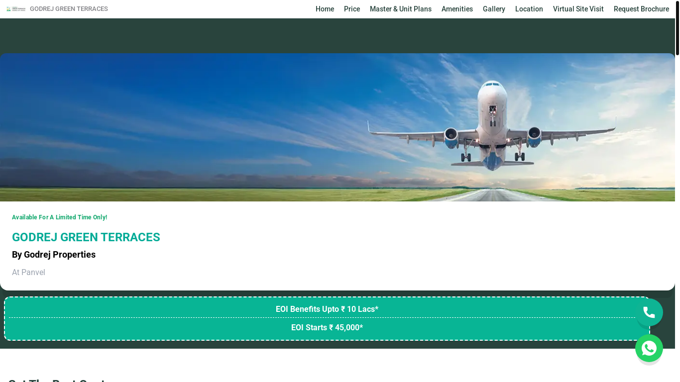 website screenshot of https://godrejcityhomes.in/