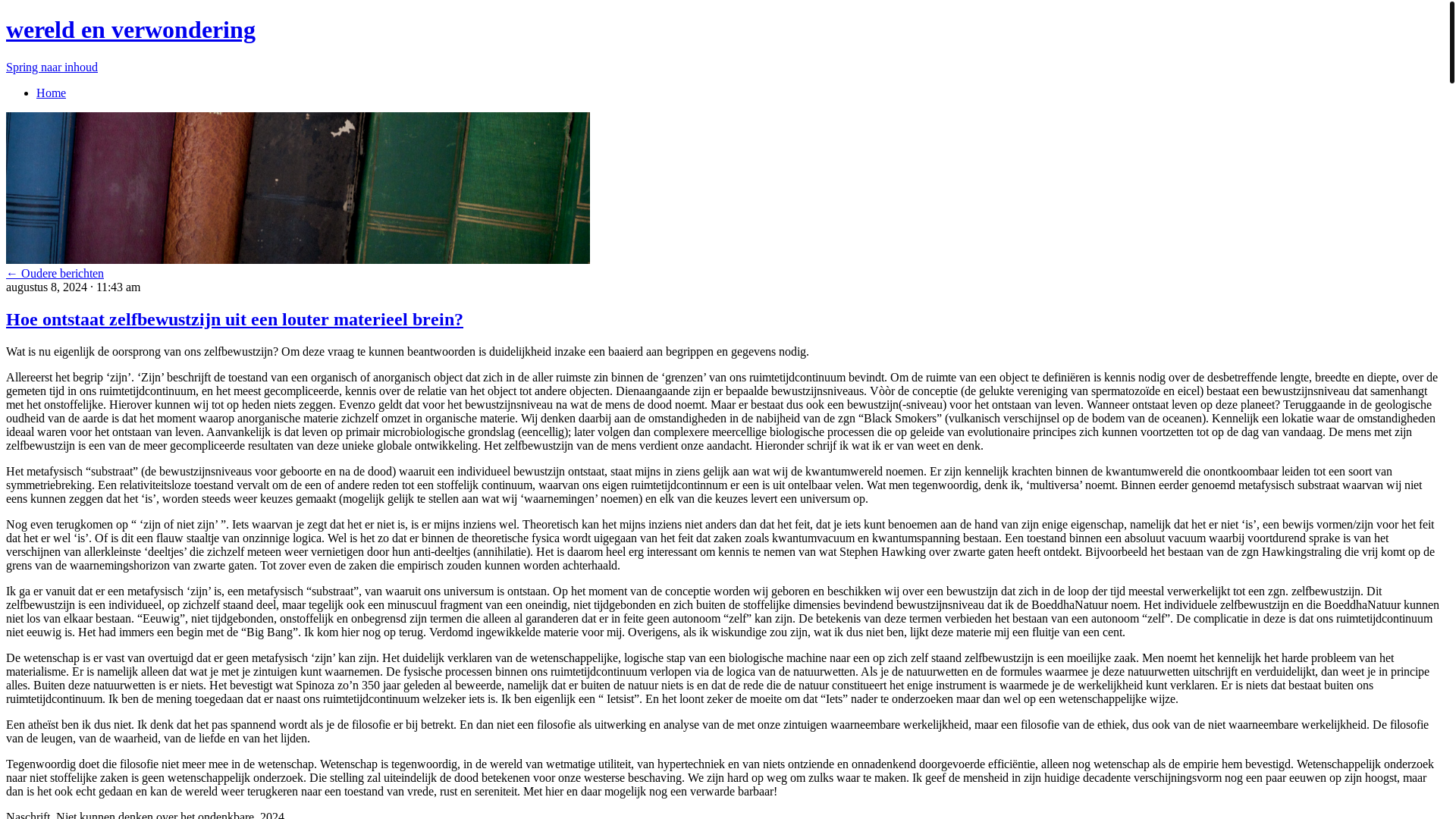 website screenshot of https://wereldenverwondering.blog/