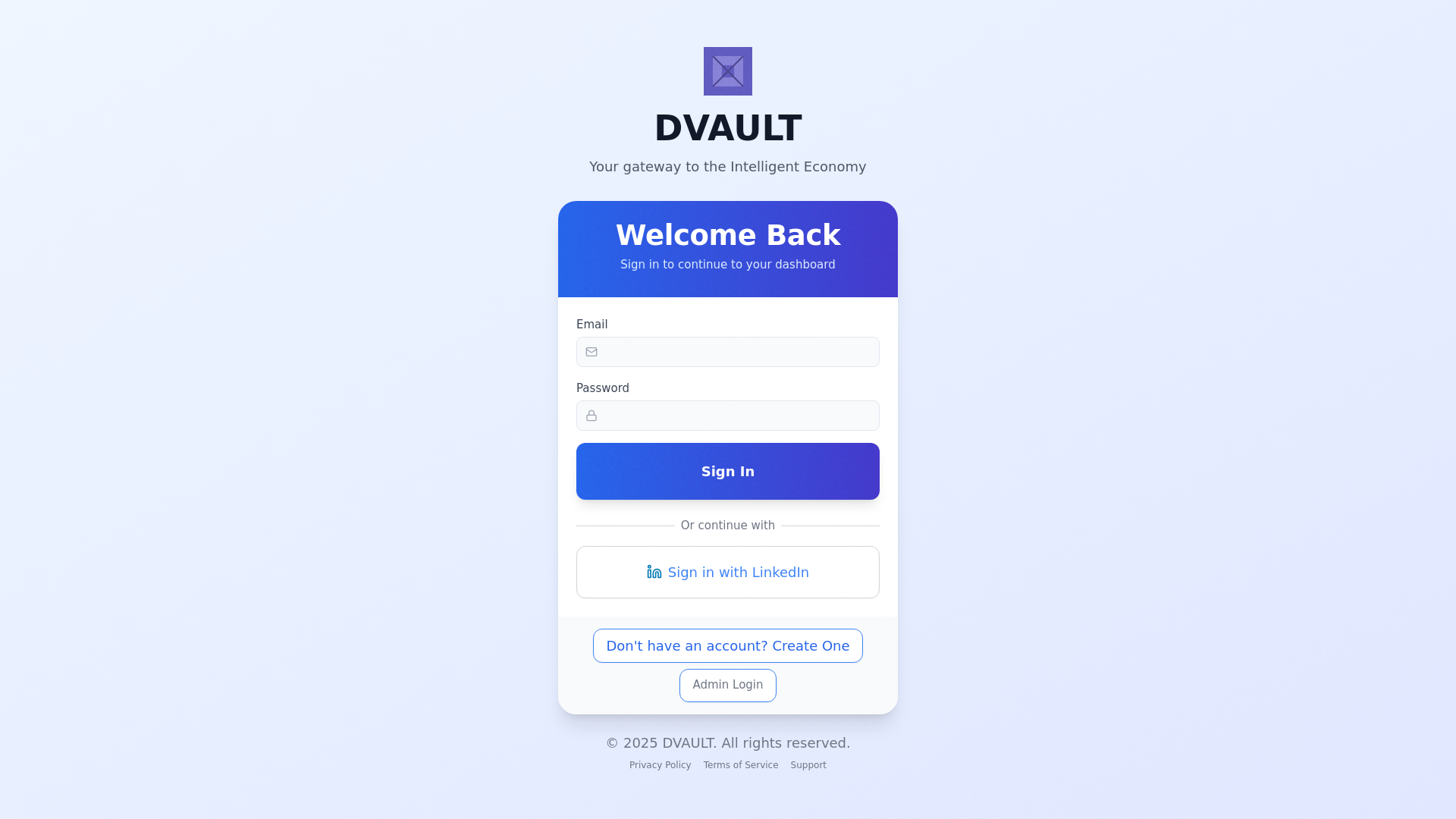 website screenshot of https://dvault-app-v3.pages.dev/