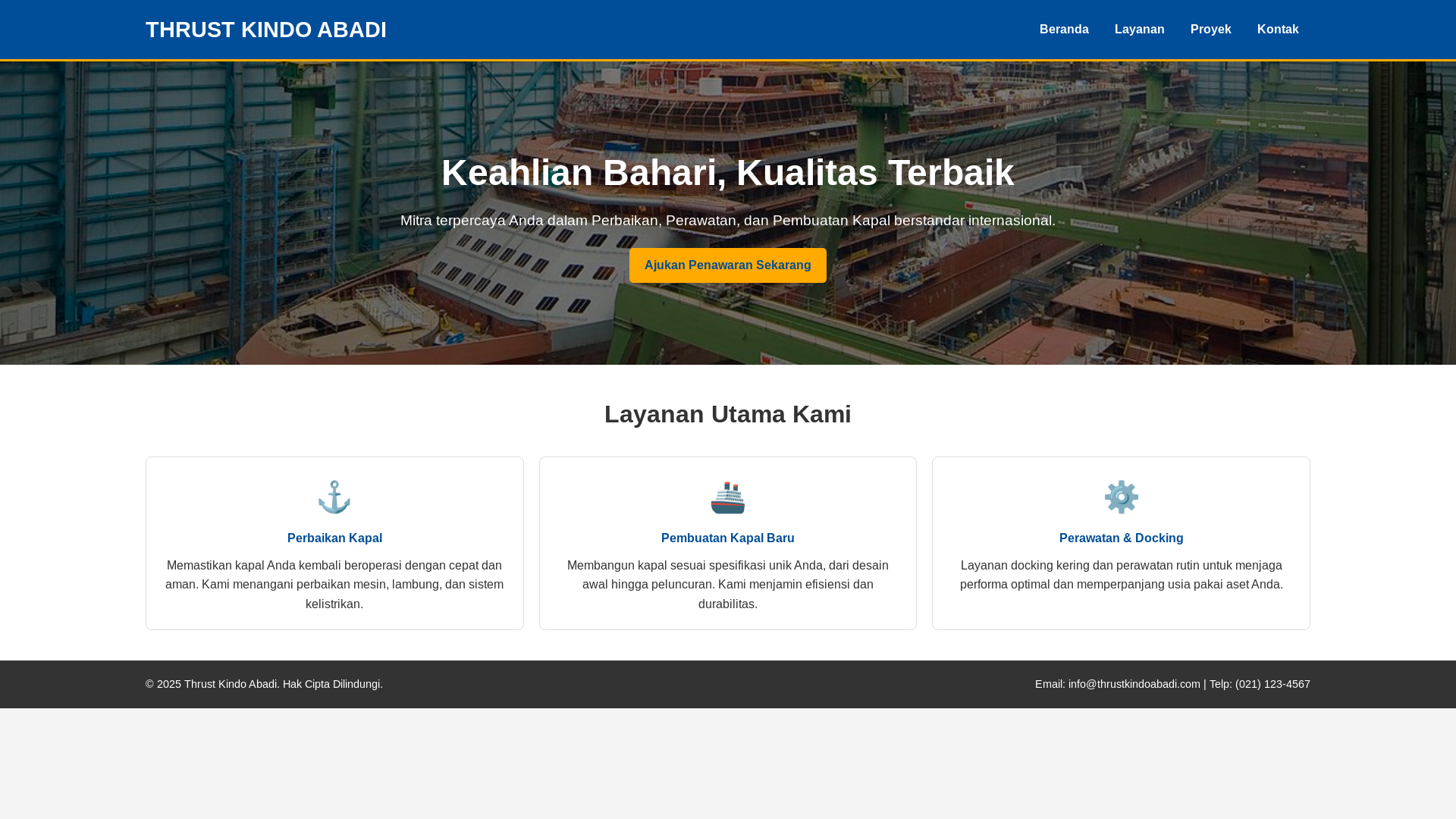 website screenshot of https://thrustkindoabadi.pages.dev/