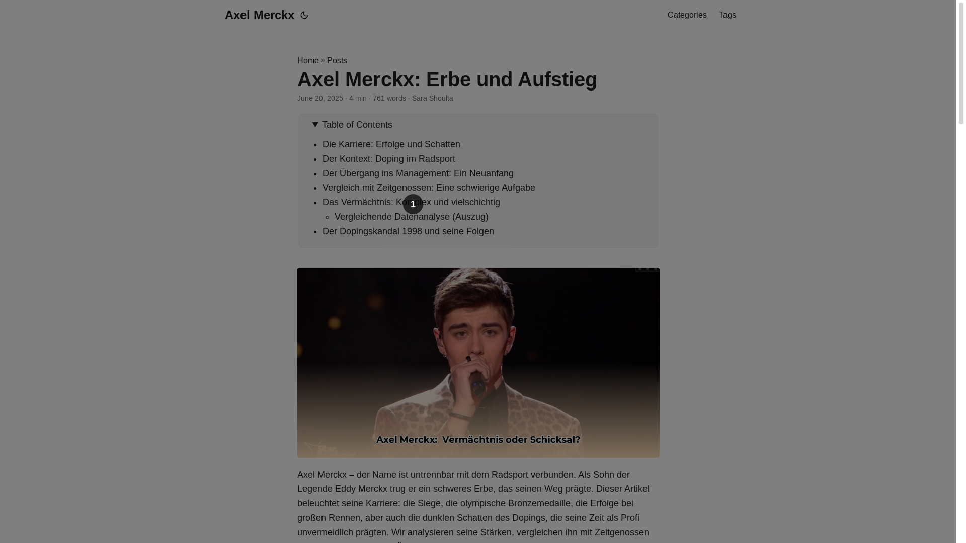 website screenshot of https://axel-merckx.pages.dev/