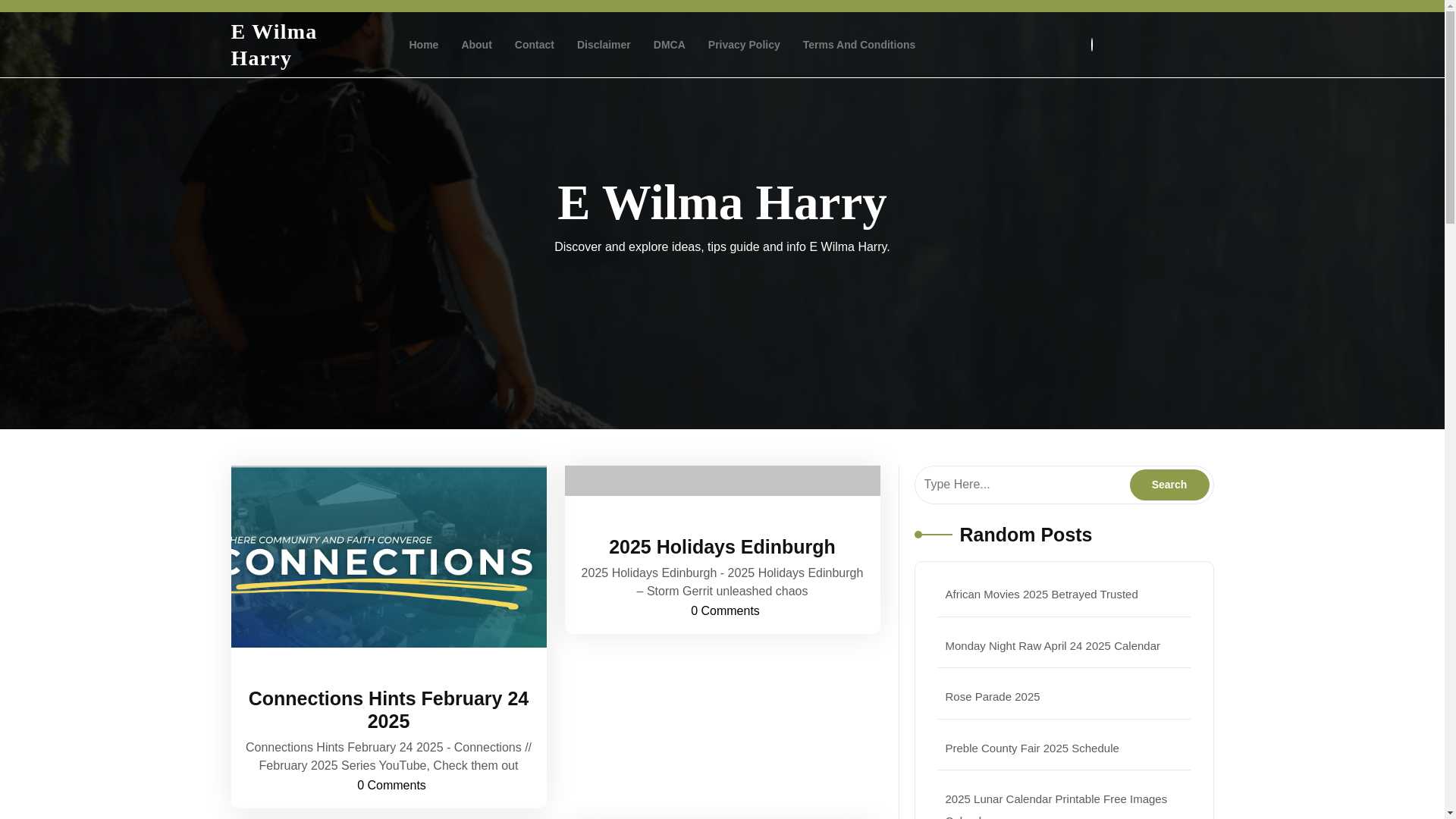 website screenshot of https://ewilmaharry.pages.dev/