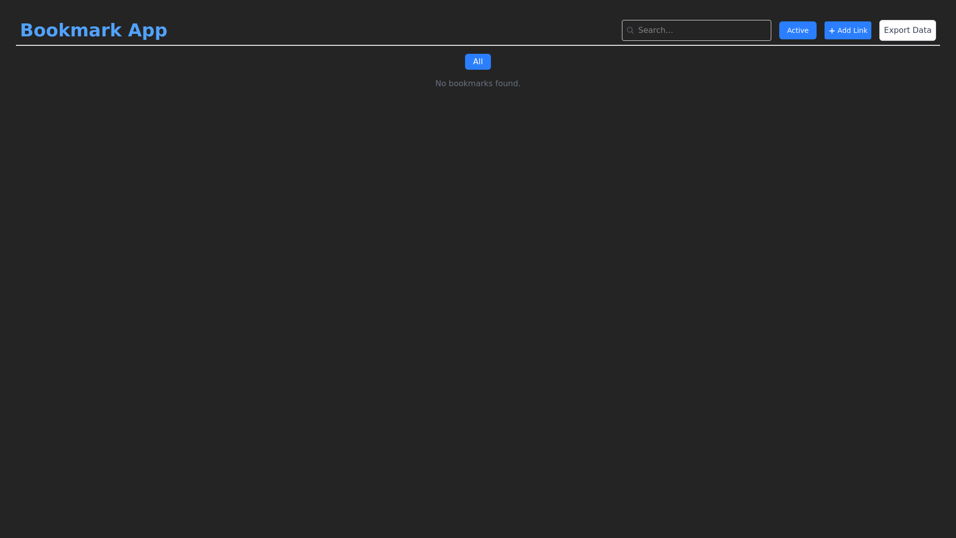 website screenshot of https://bookmark-app-2by.pages.dev/