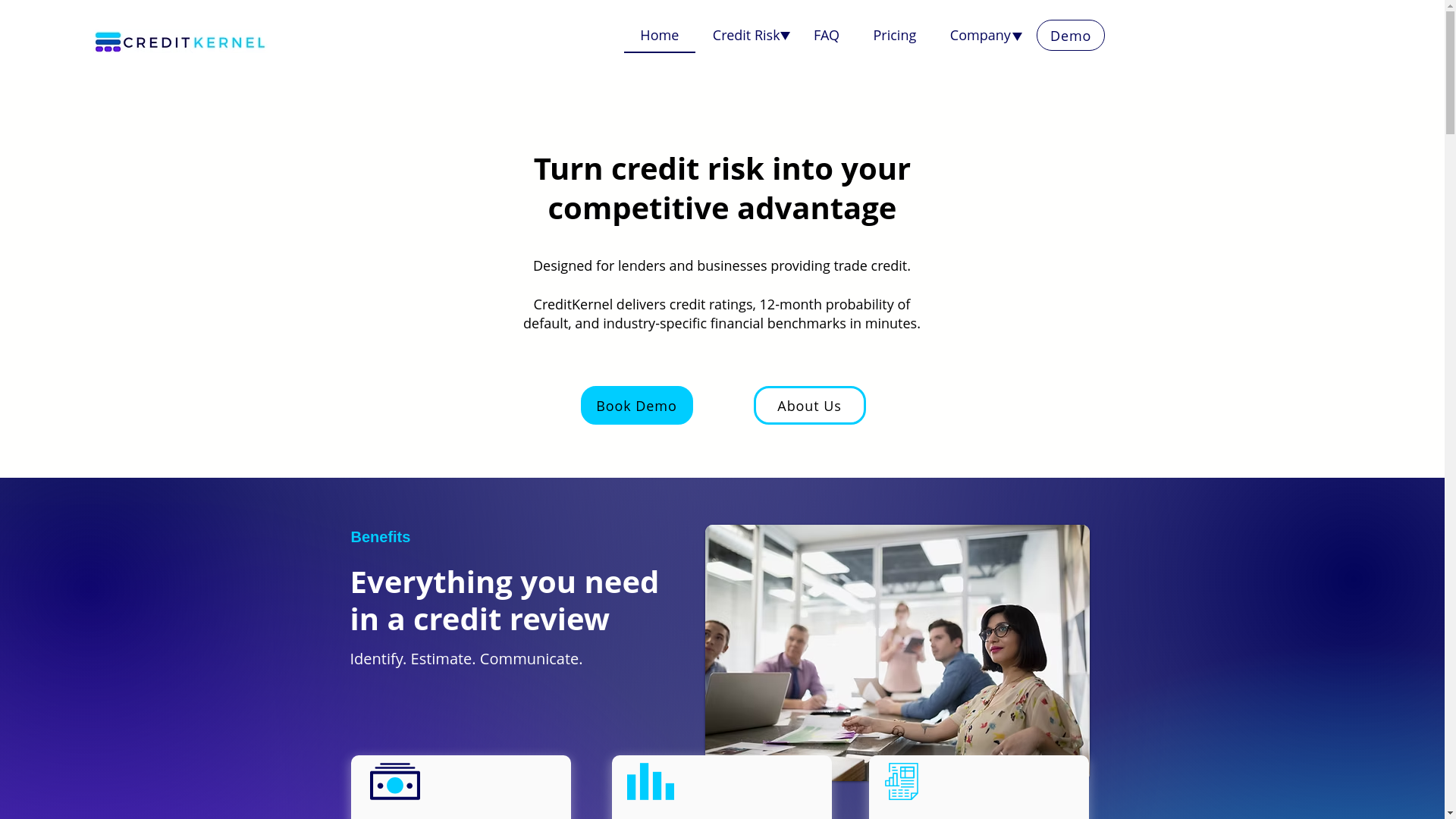 website screenshot of https://creditkernelgrowth.info/