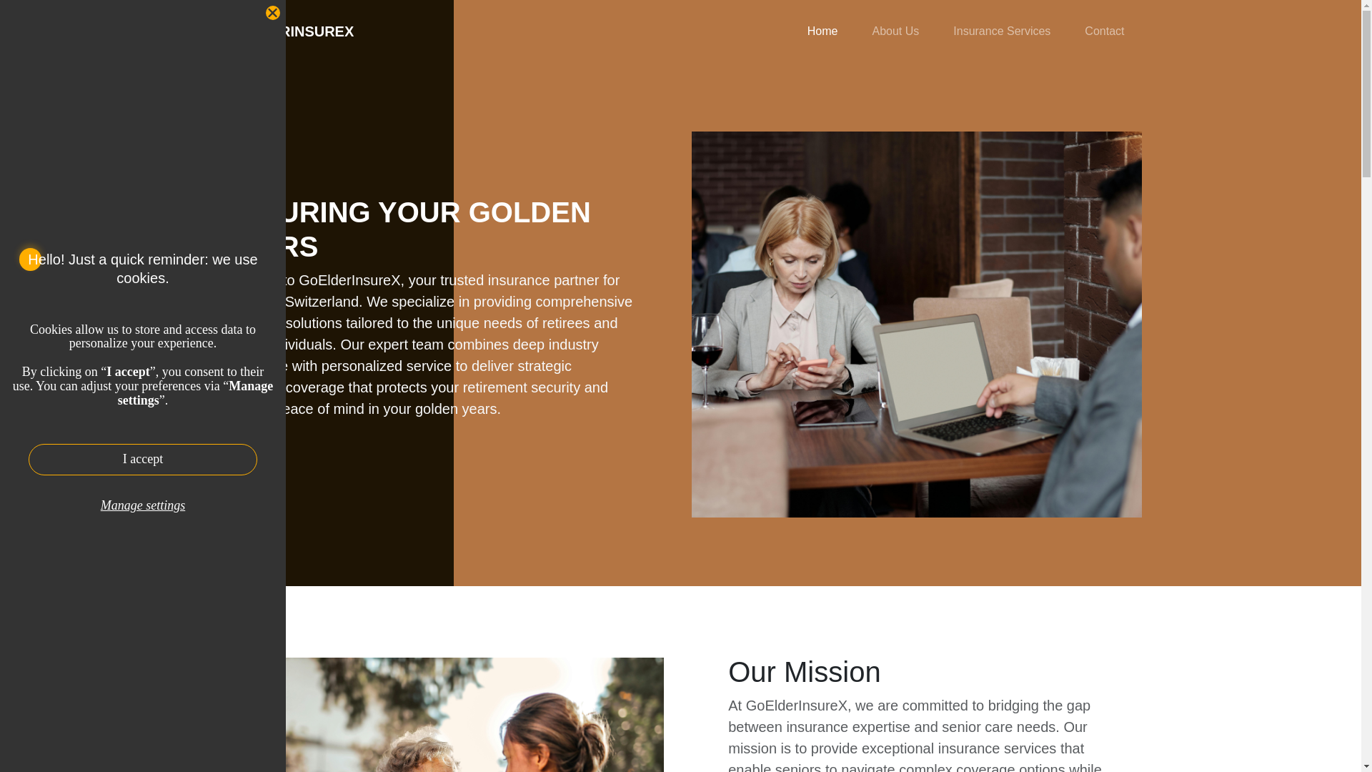 website screenshot of https://goelderinsurex.com/