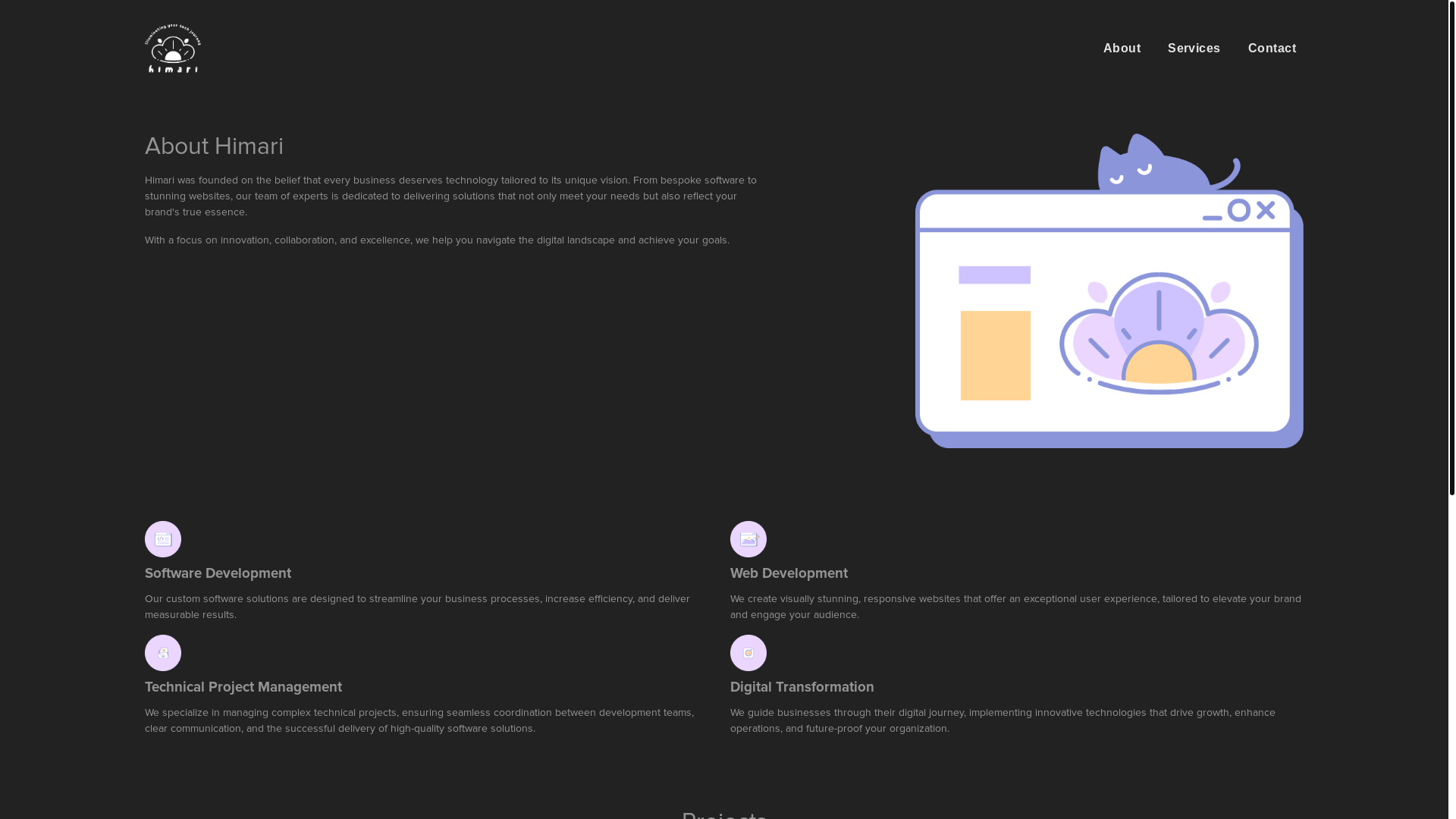 website screenshot of https://himari-sg.pages.dev/