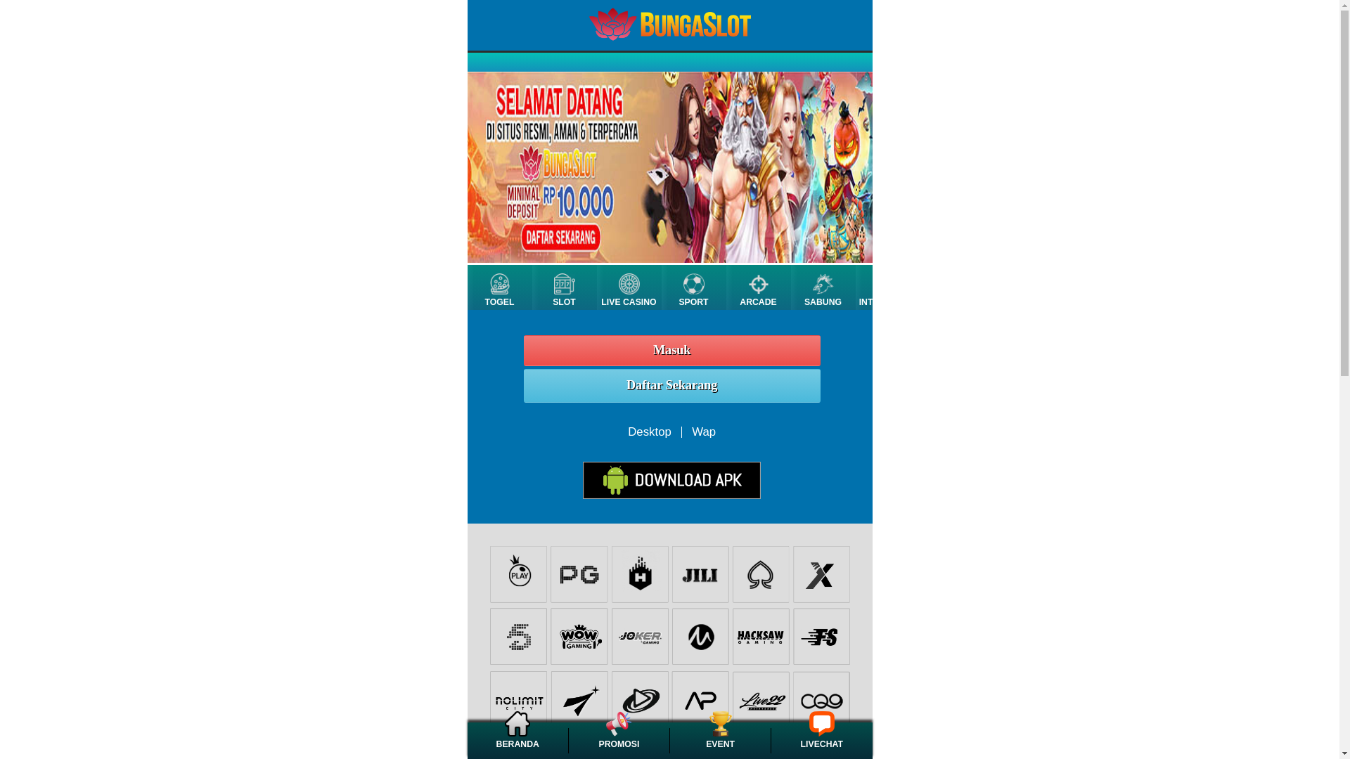 website screenshot of https://dav-bungaslot-amp.pages.dev/
