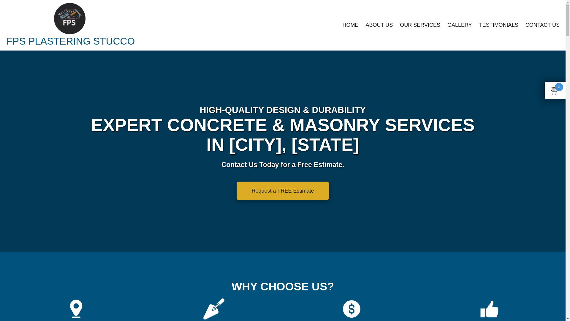 website screenshot of https://fpsplasteringstucco.com/