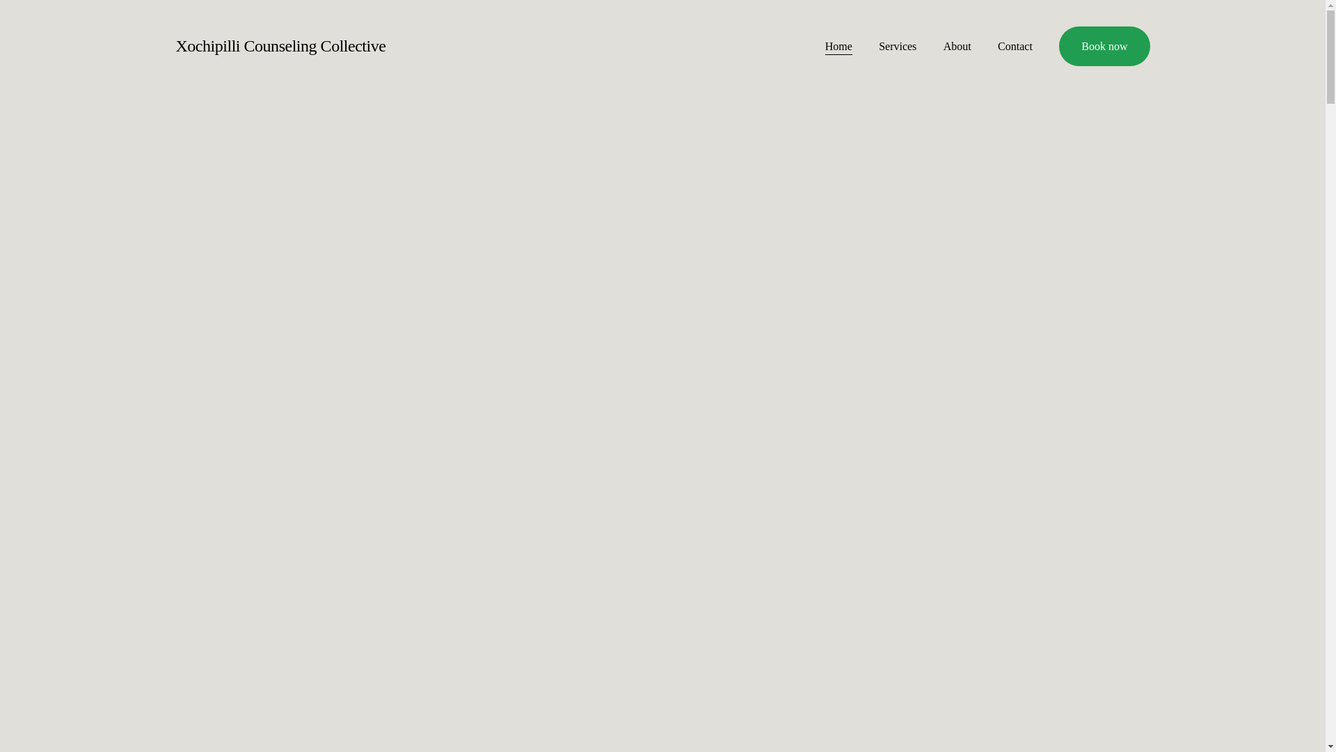 website screenshot of https://xochipillicounselincollective.com/