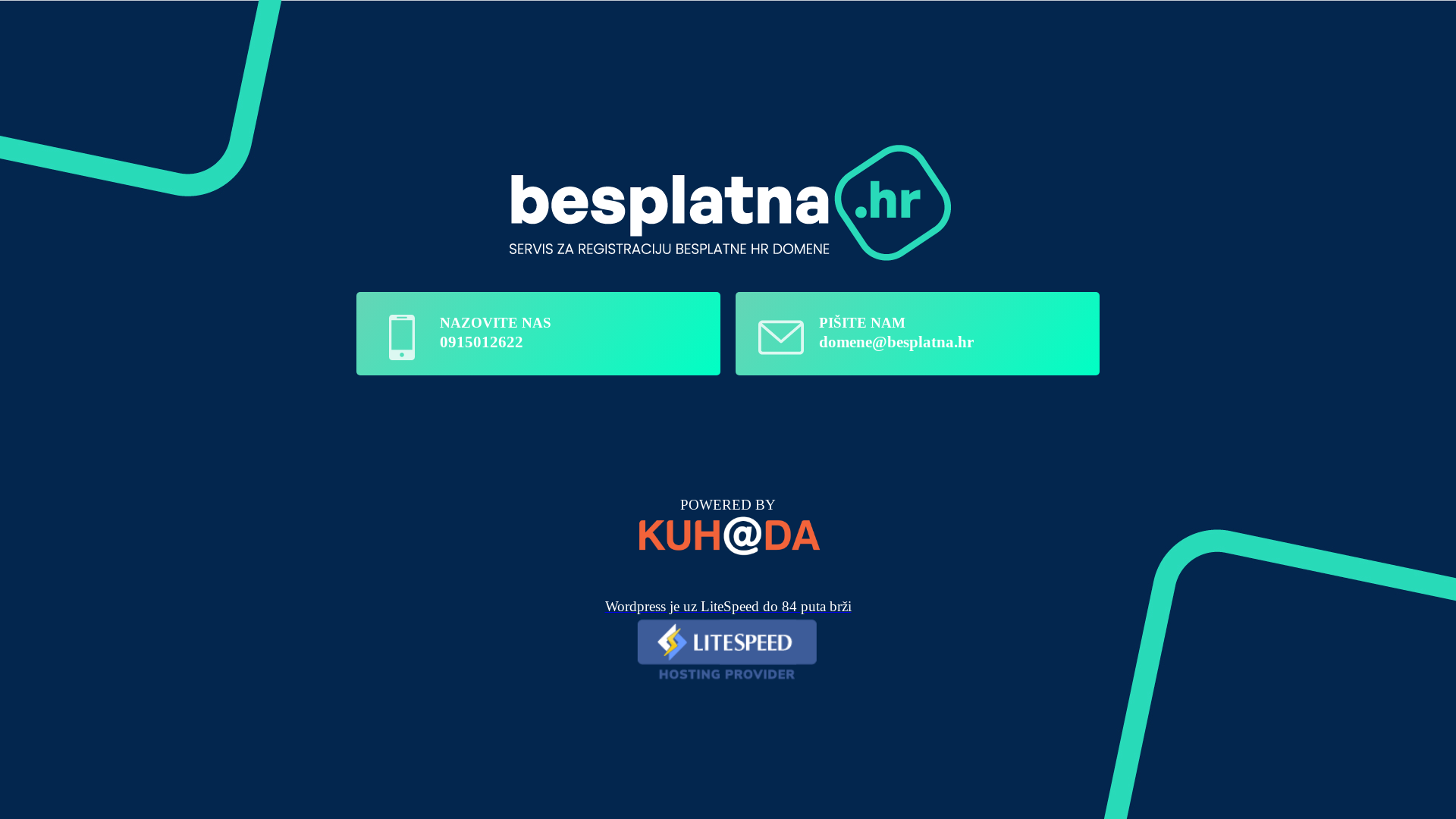 website screenshot of https://nuclea.hr/