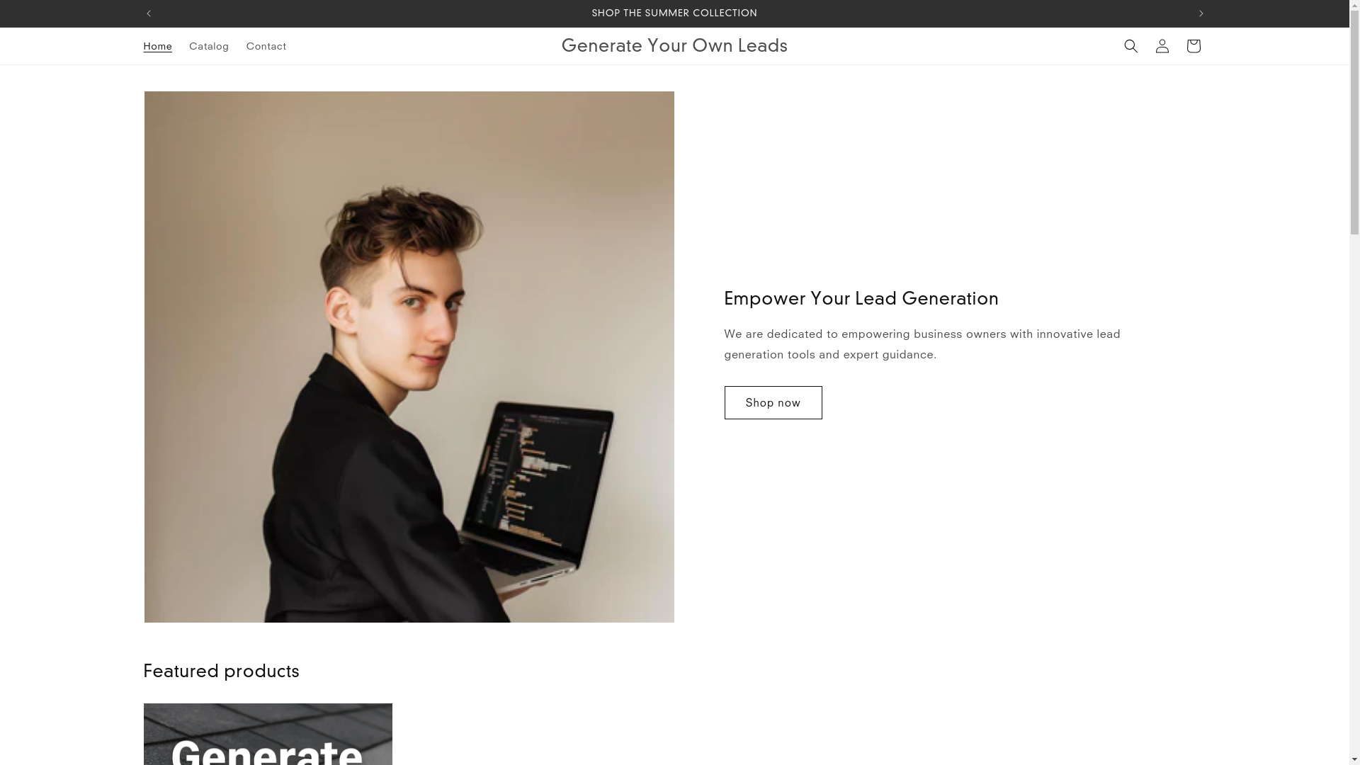 website screenshot of https://howtogenerateyourownleads.com/