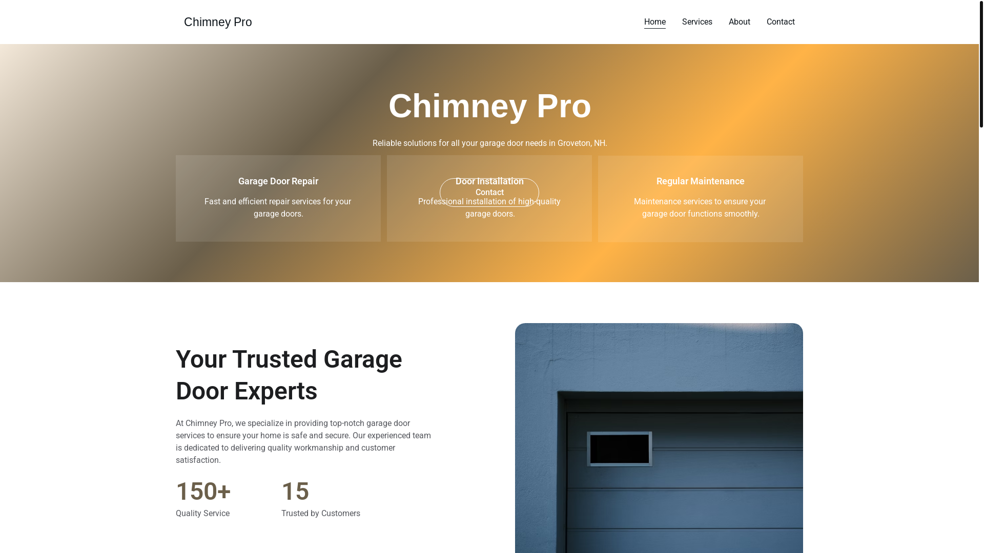 website screenshot of https://chimneyprogroveton.com/