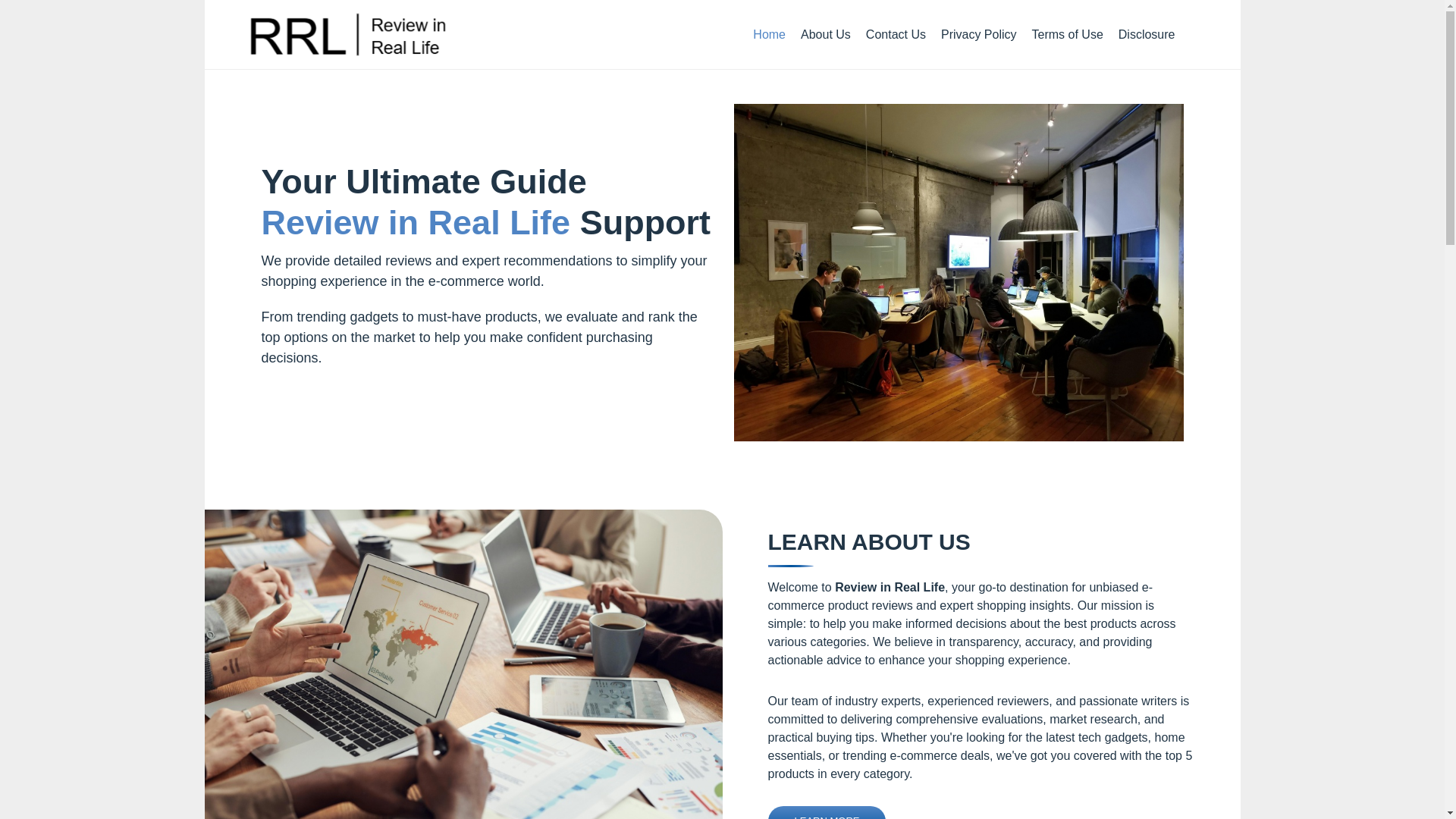 website screenshot of https://reviewinreallife.com/