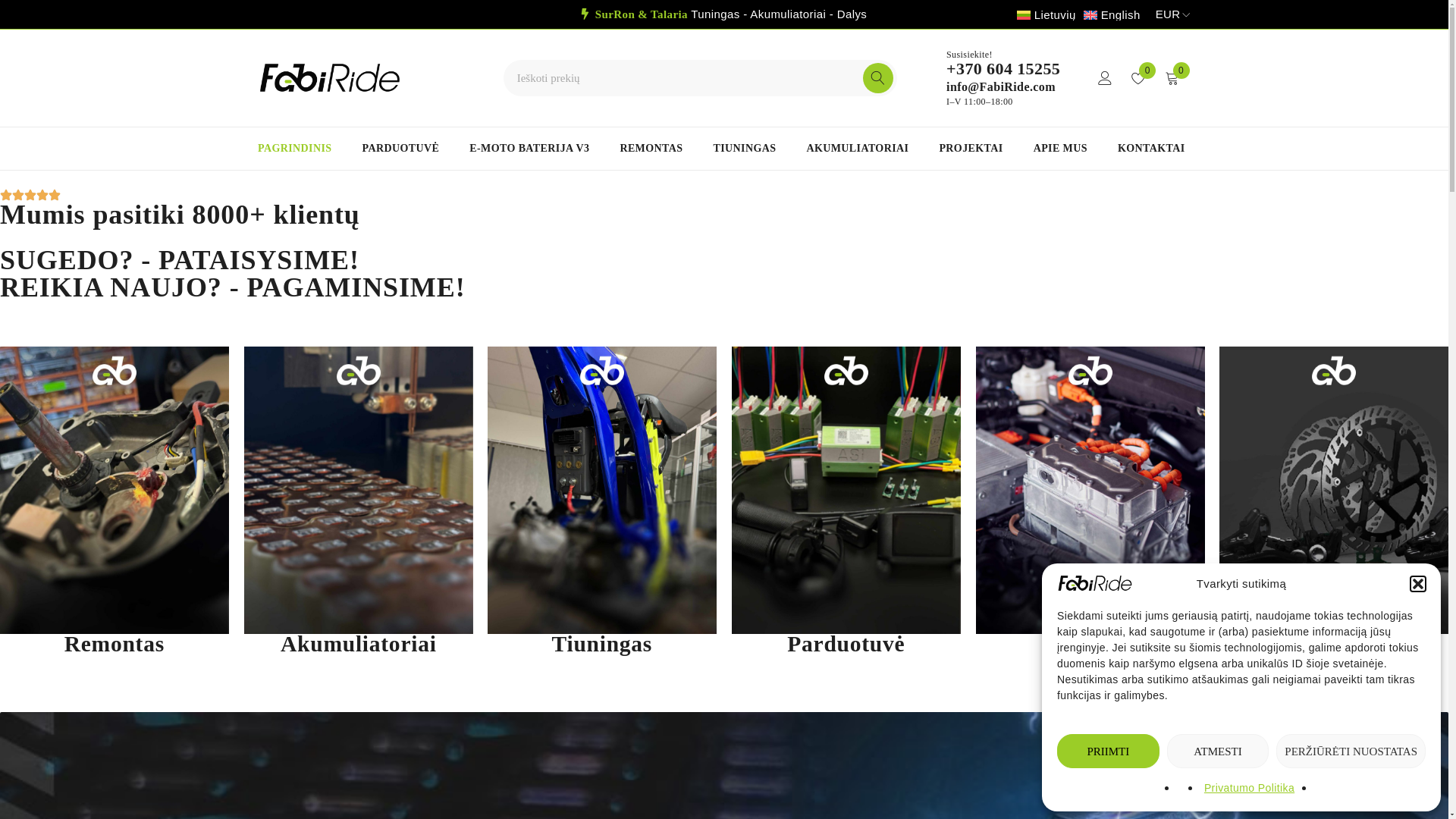website screenshot of https://fabiride.uk/