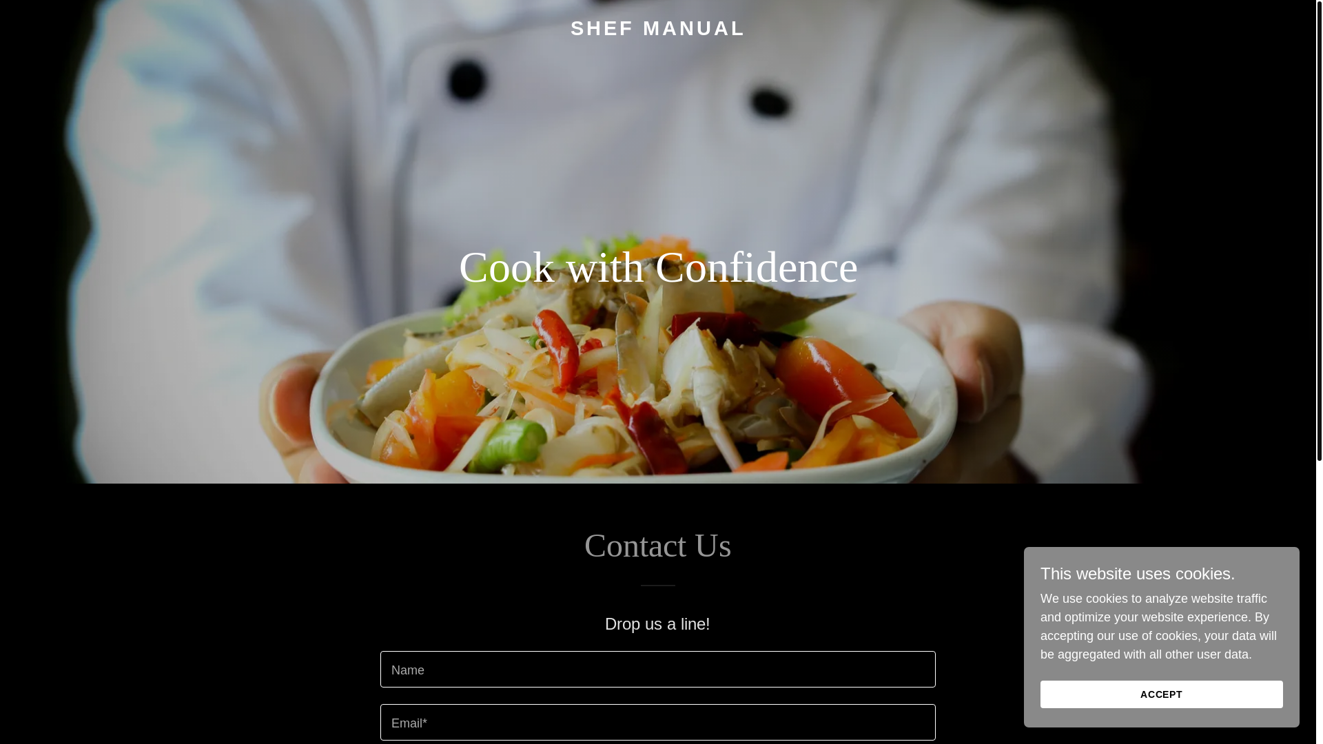website screenshot of https://shefmanual.com/