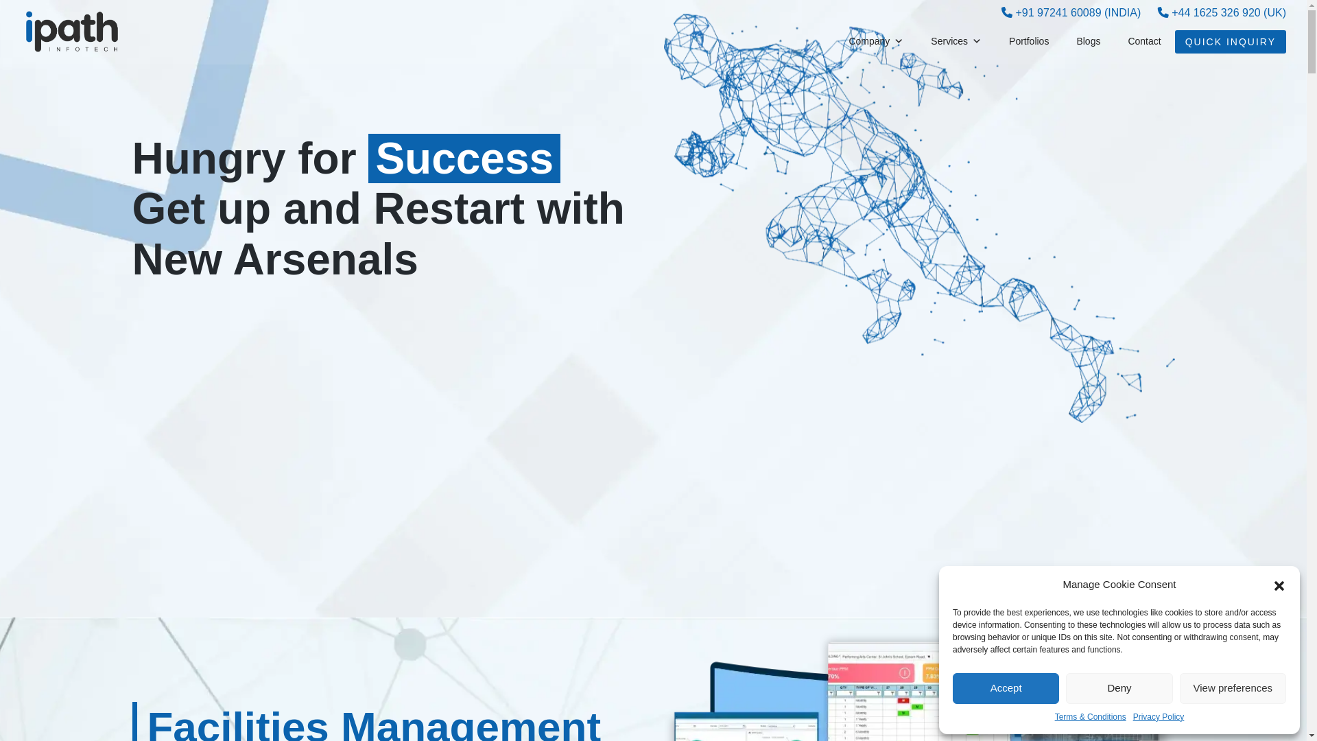 website screenshot of https://ipathinfotech.co.in/