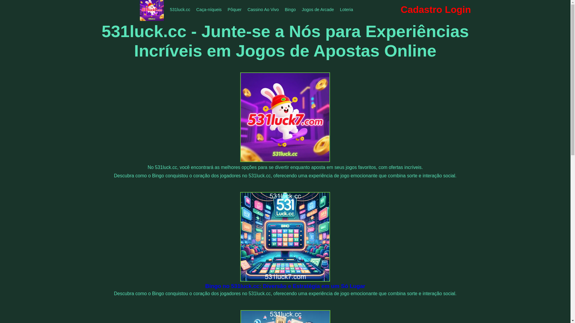 website screenshot of https://531luck7.com/