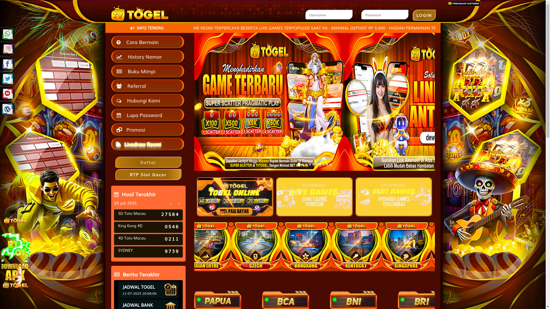 website screenshot of https://tvtogel459.vip/