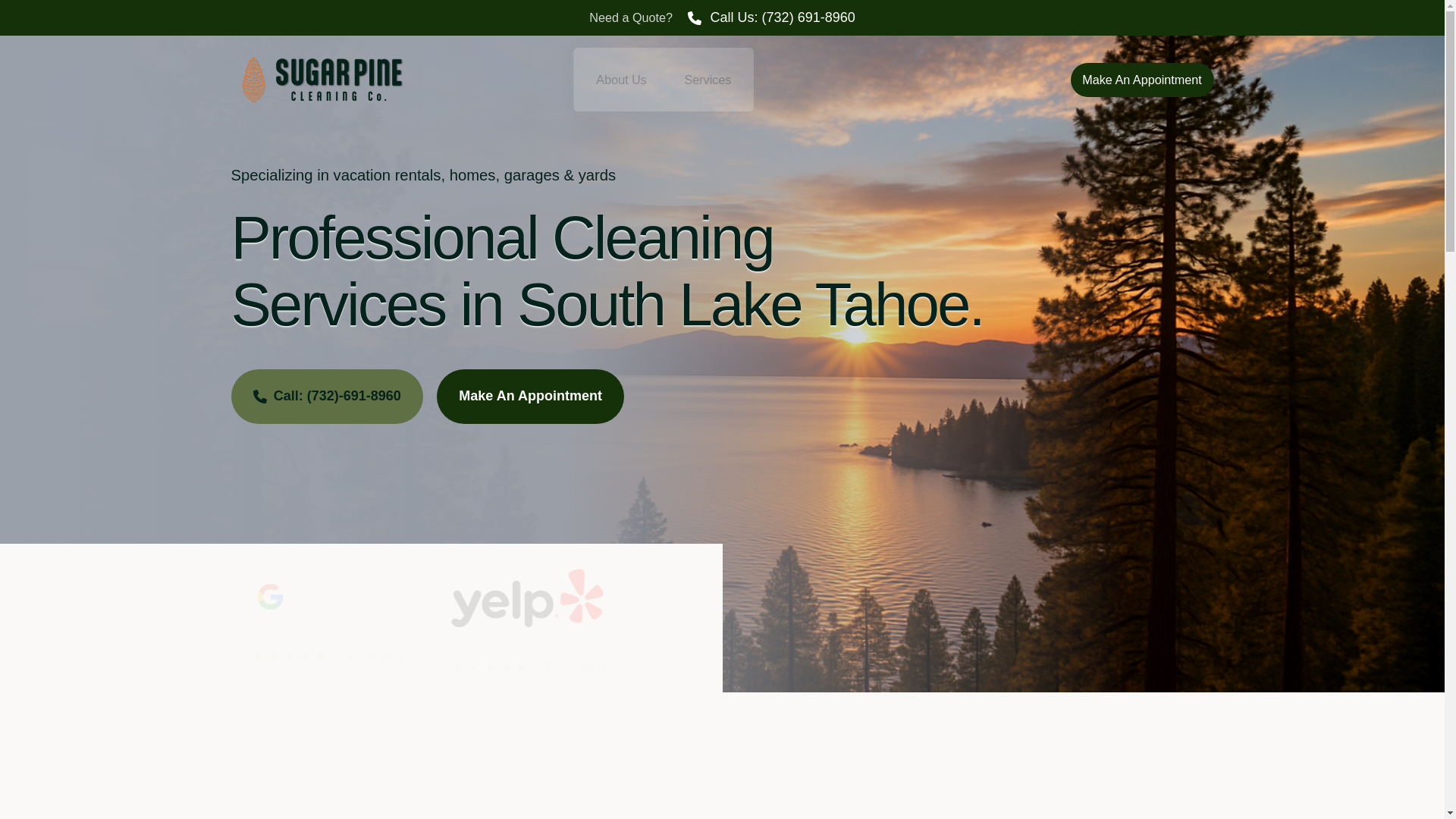 website screenshot of https://sugarpinecleaningco.pages.dev/
