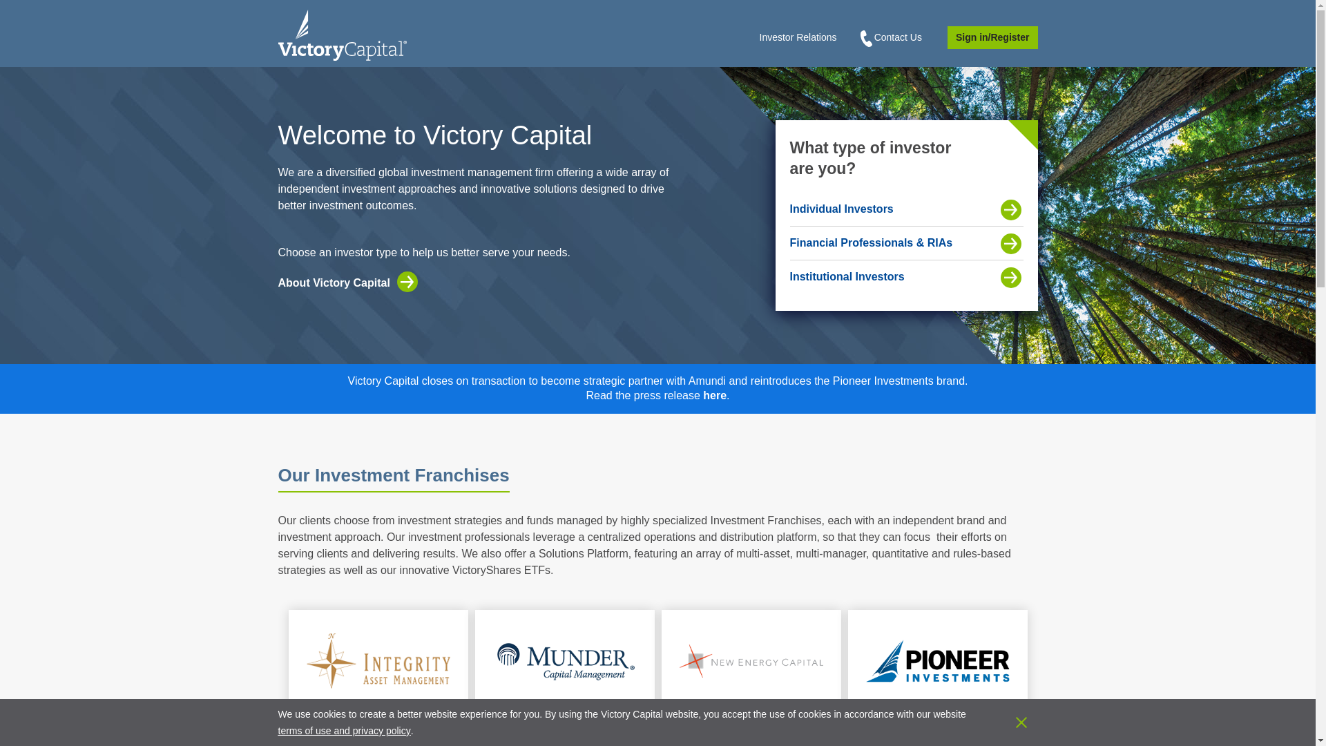 website screenshot of https://www.vcm.com/