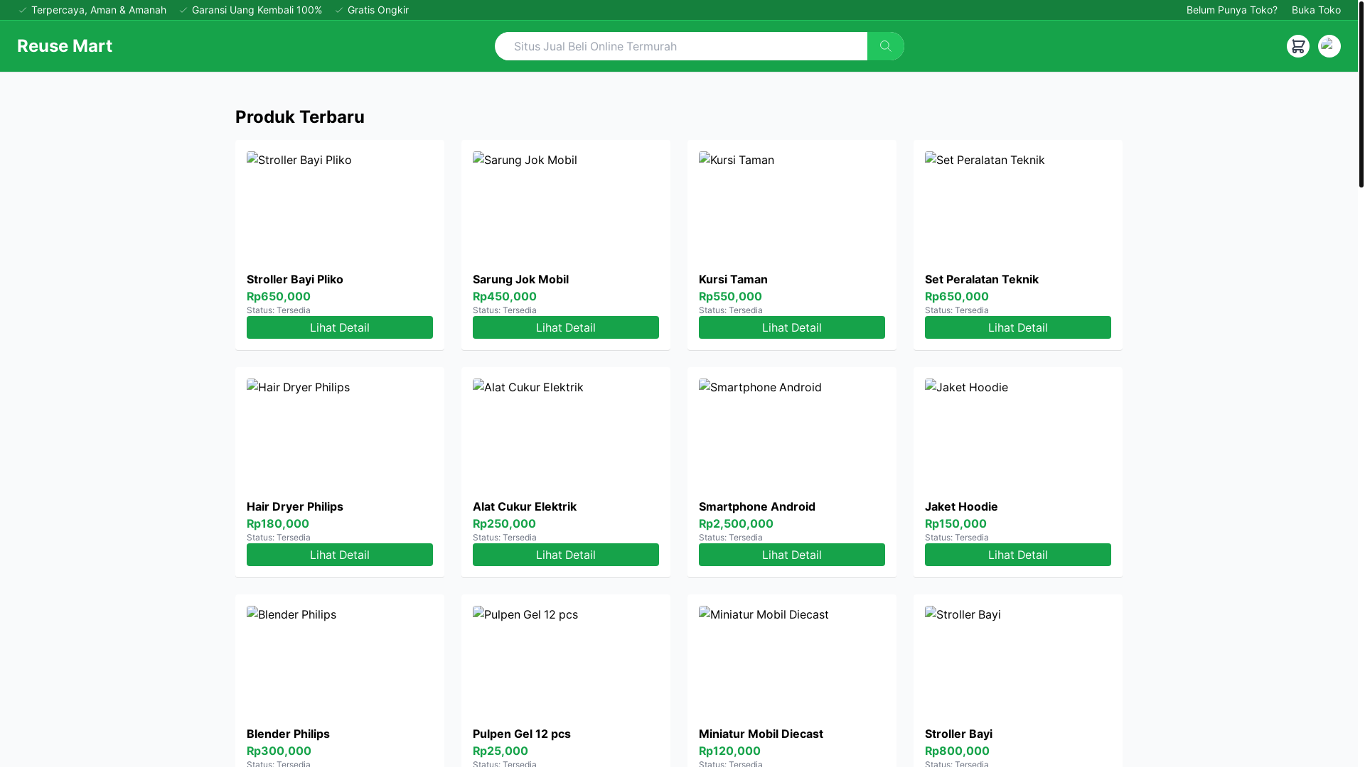 website screenshot of https://reusemartmoex.com/